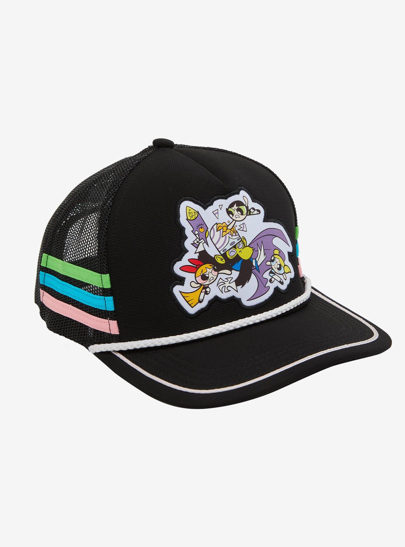 The Powerpuff Girls Mojo Jojo Fight Scene Trucker Hat, , hi-res