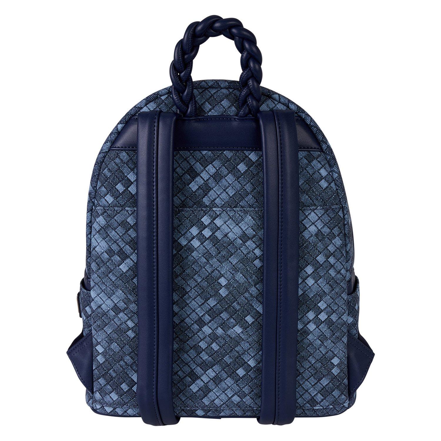 Loungefly Woven Faux Denim Mini Backpack