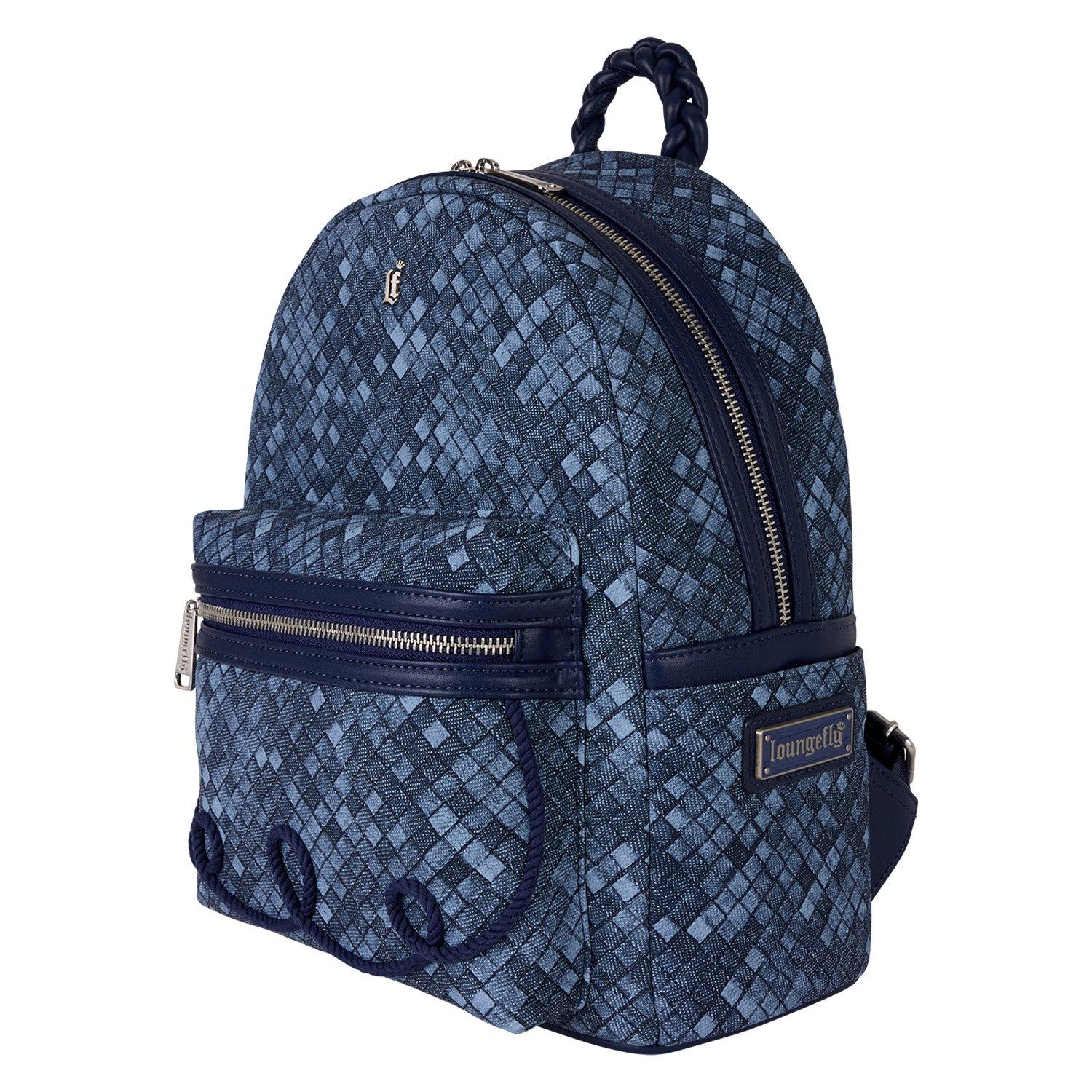 Loungefly Woven Faux Denim Mini Backpack, , alternate