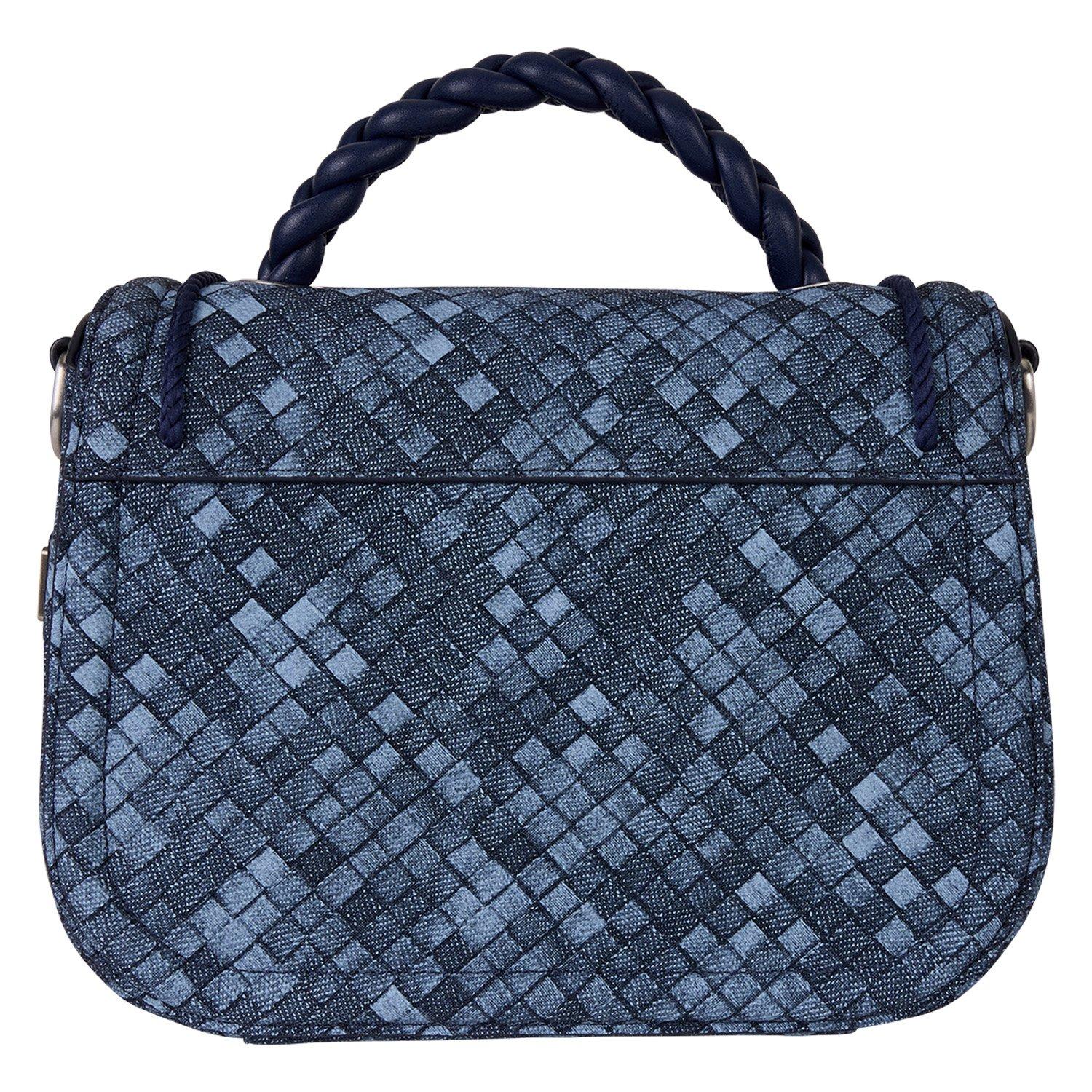 Loungefly Woven Faux Denim Crossbody Bag, , hi-res