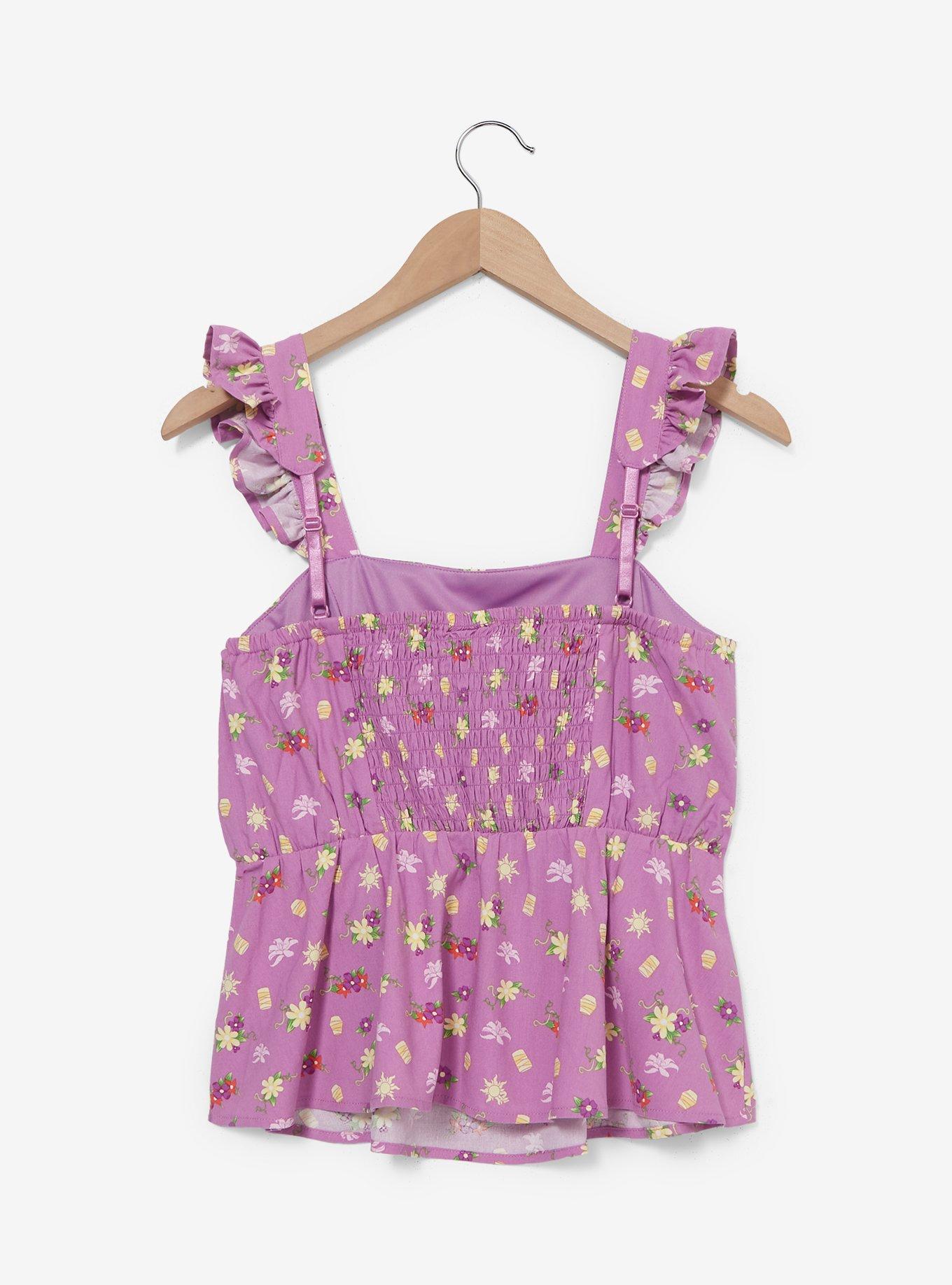 Disney Tangled Icons Ruffled Women's Tank Top
