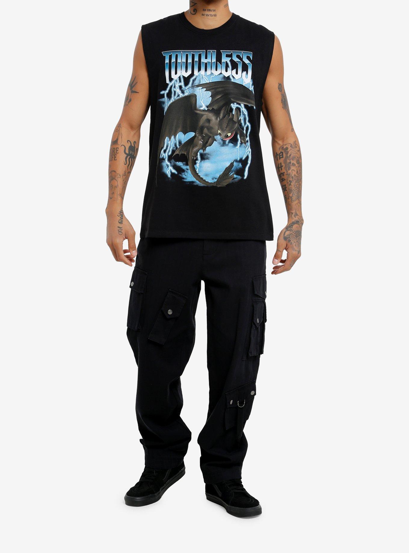 How To Train Your Dragon Toothless Metal Muscle Tank Top, , hi-res