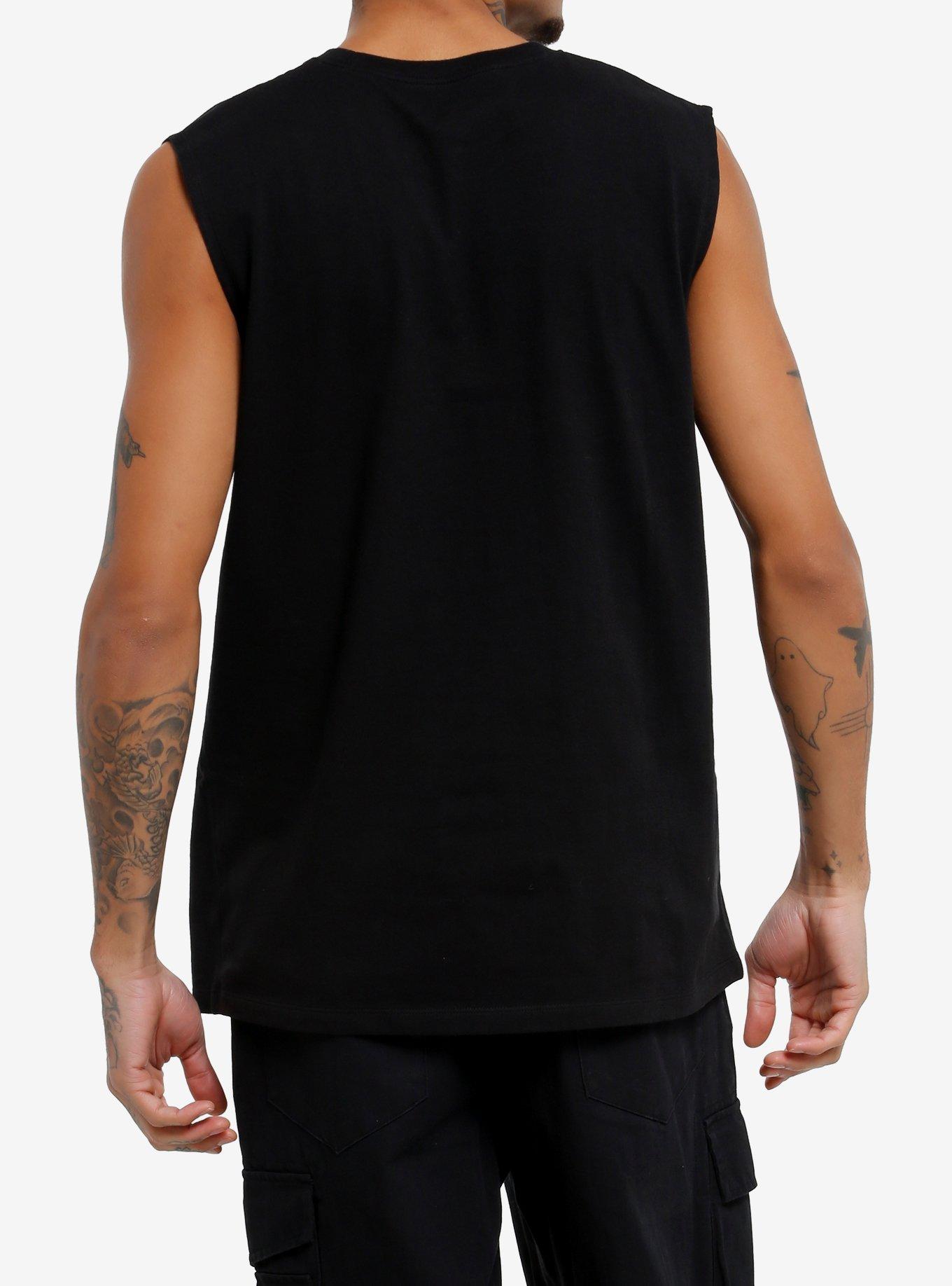 How To Train Your Dragon Toothless Metal Muscle Tank Top, BLACK, alternate