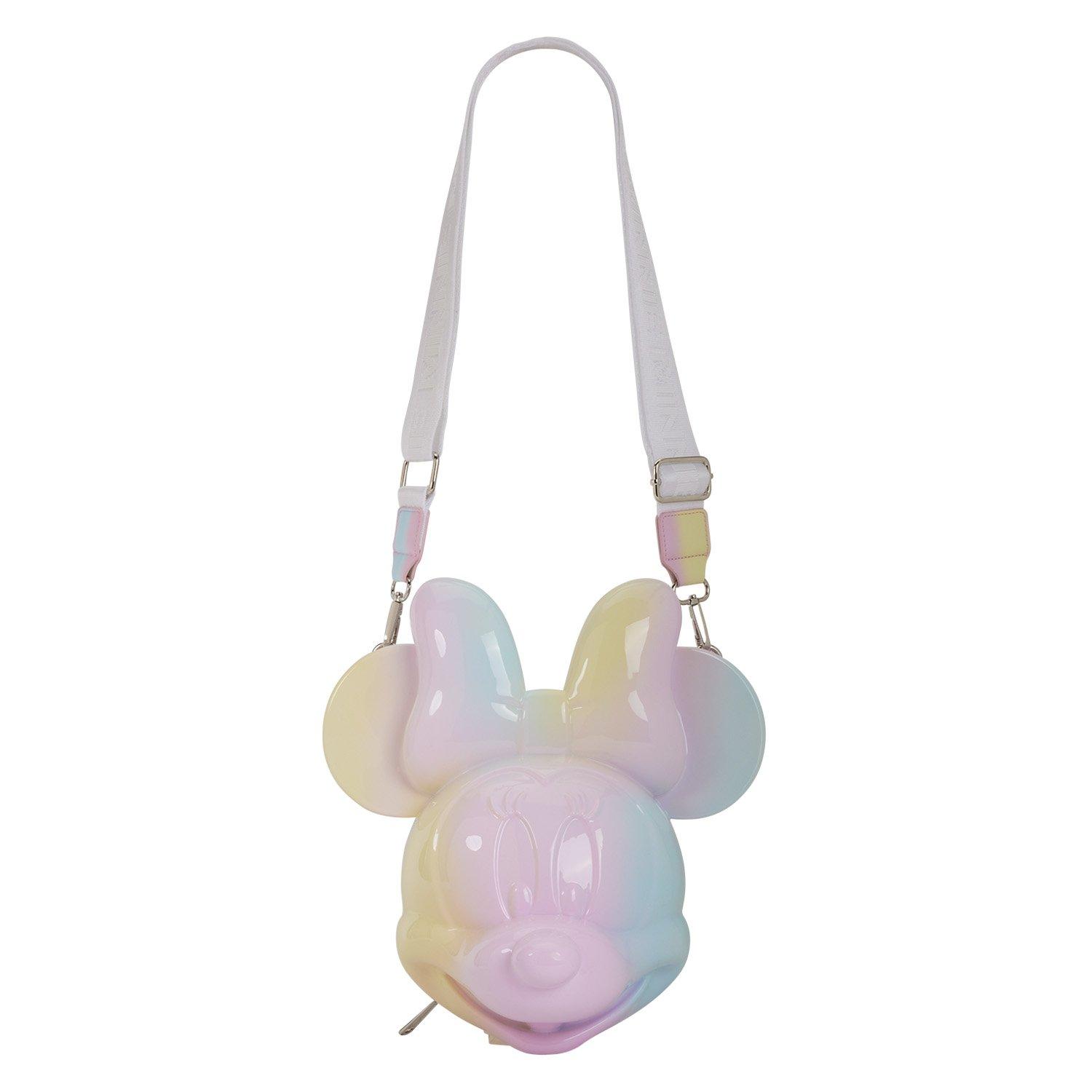 Loungefly Disney Minnie Mouse Rainbow Figural Crossbody Bag, , hi-res