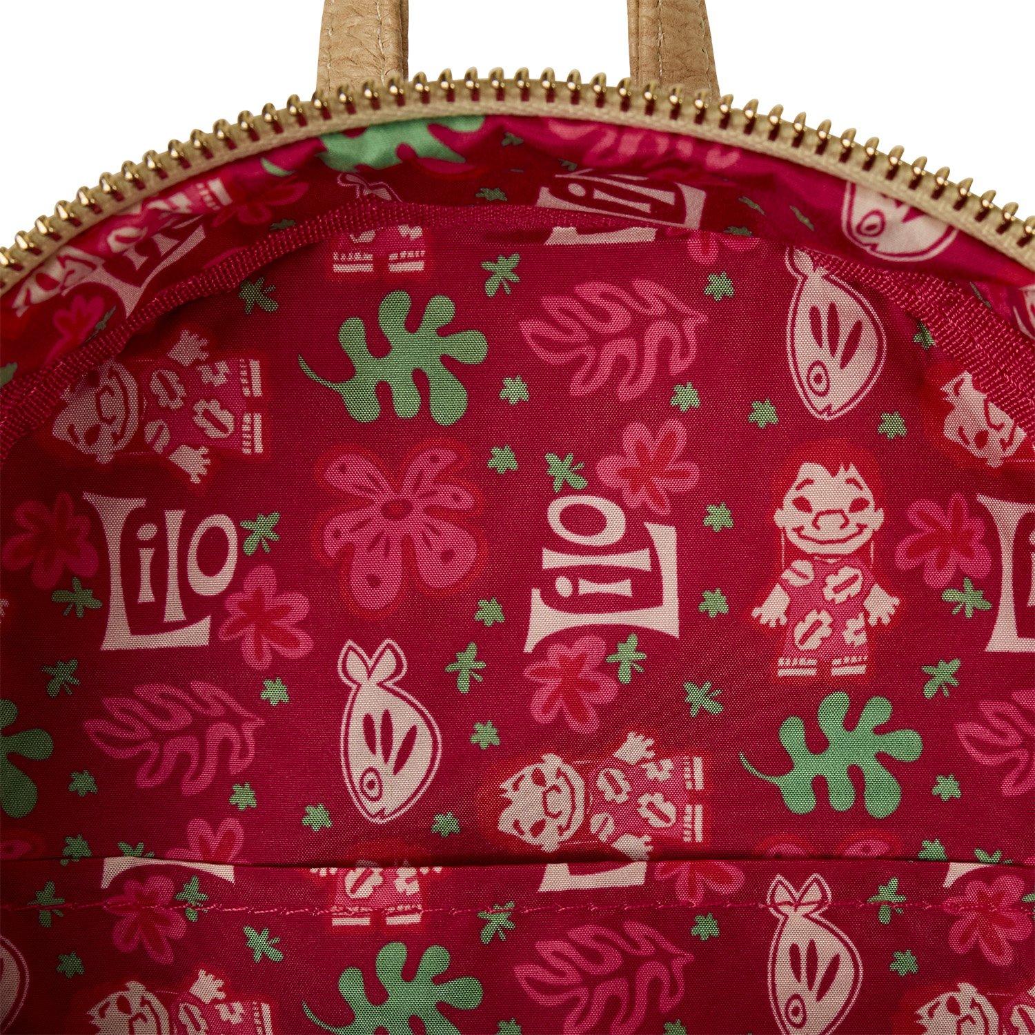 Loungefly Disney Lilo & Stitch Lilo Dress Figural Mini Backpack with Charm