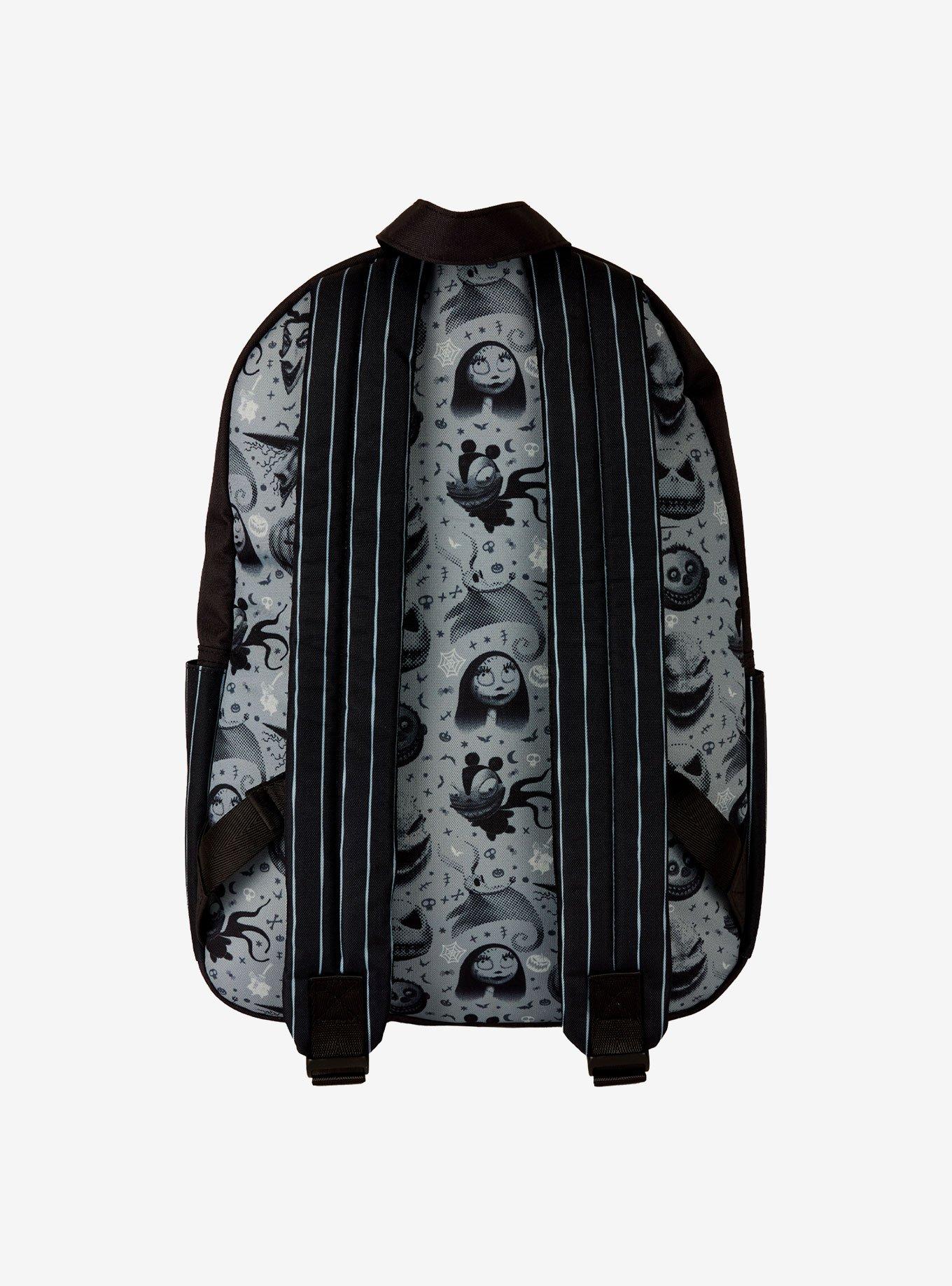 Loungefly Disney The Nightmare Before Christmas Characters Allover Print Nylon Backpack, , hi-res