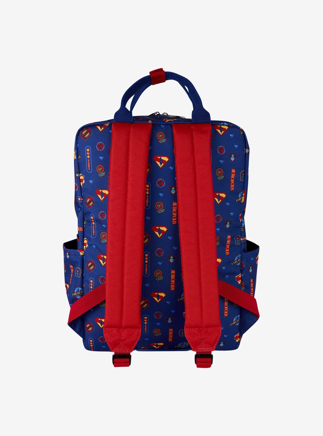 Loungefly DC Comics Superman Icons Allover Print Backpack, , hi-res