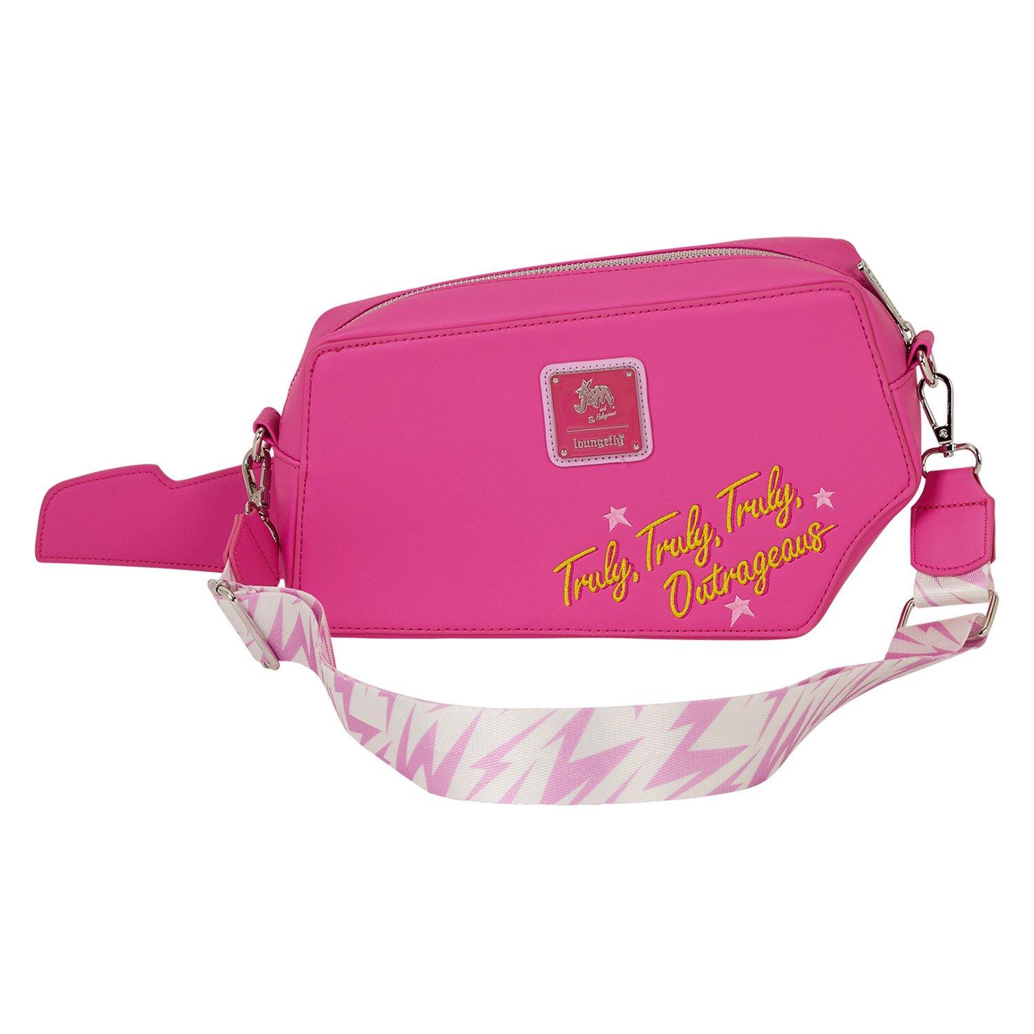 Loungefly Jem and the Holograms Keytar Figural Glow-in-the-Dark Musical Crossbody Bag