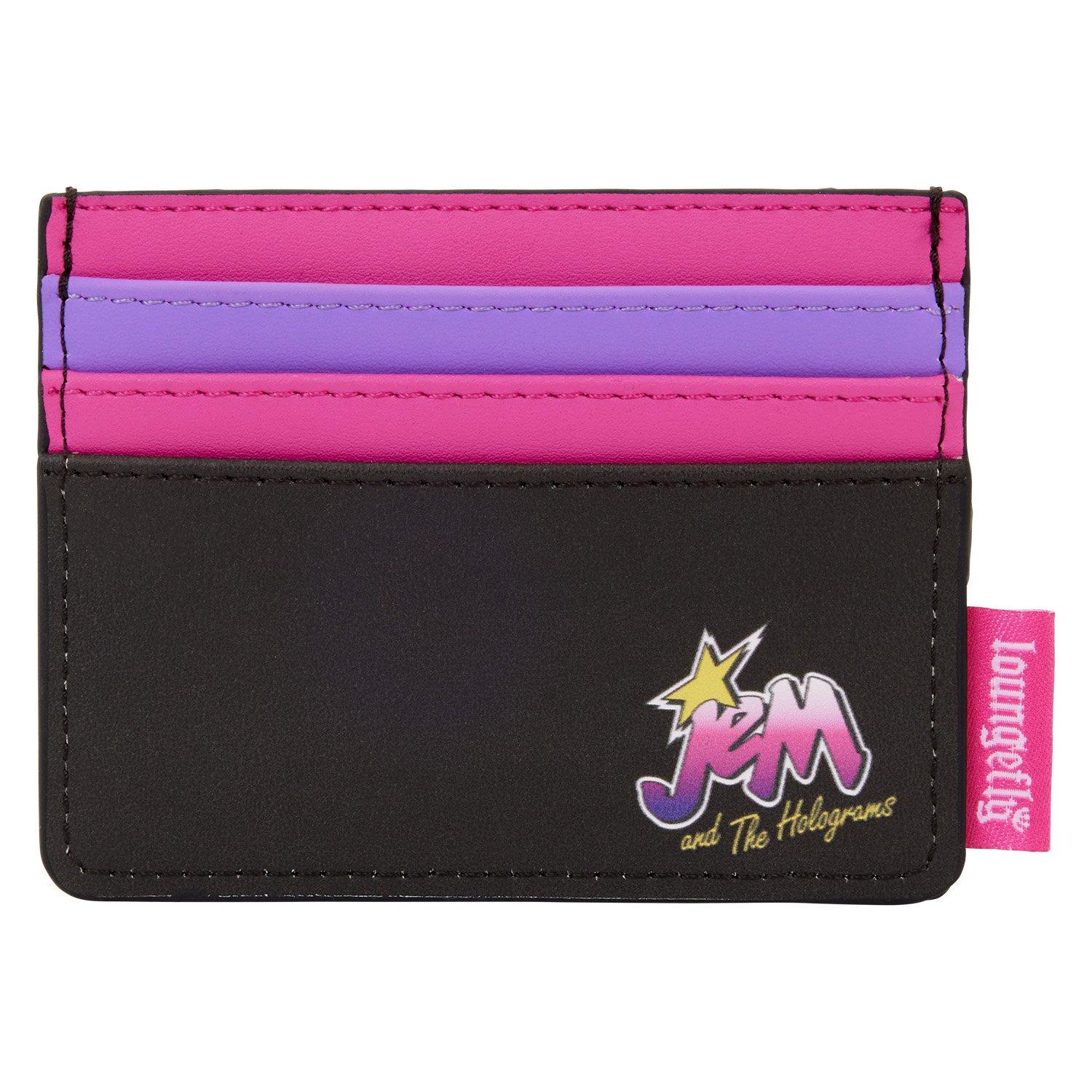 Loungefly Jem and the Holograms Cassette Tape Figural Card Holder, , hi-res