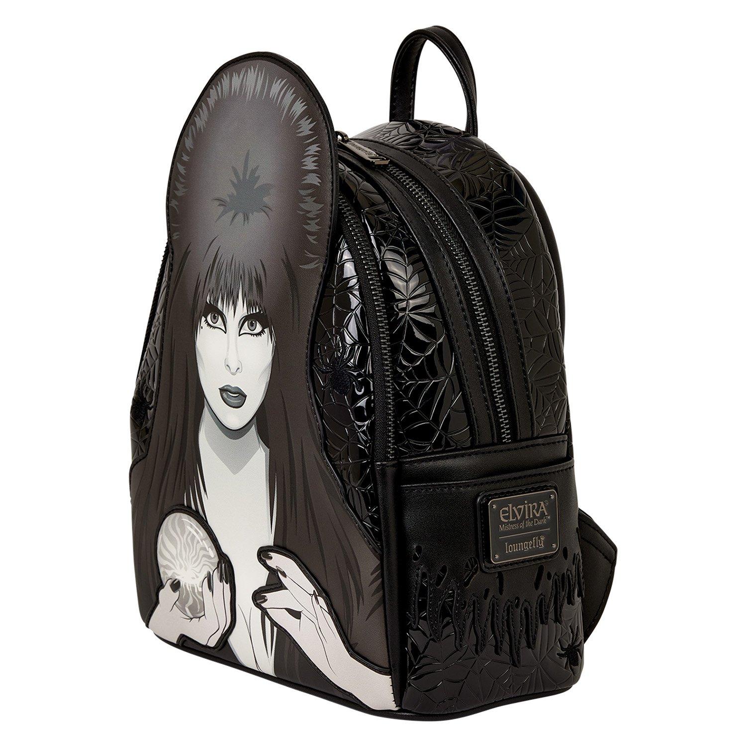 Loungefly Elvira: Mistress of the Dark Light-Up Mini Backpack, , alternate