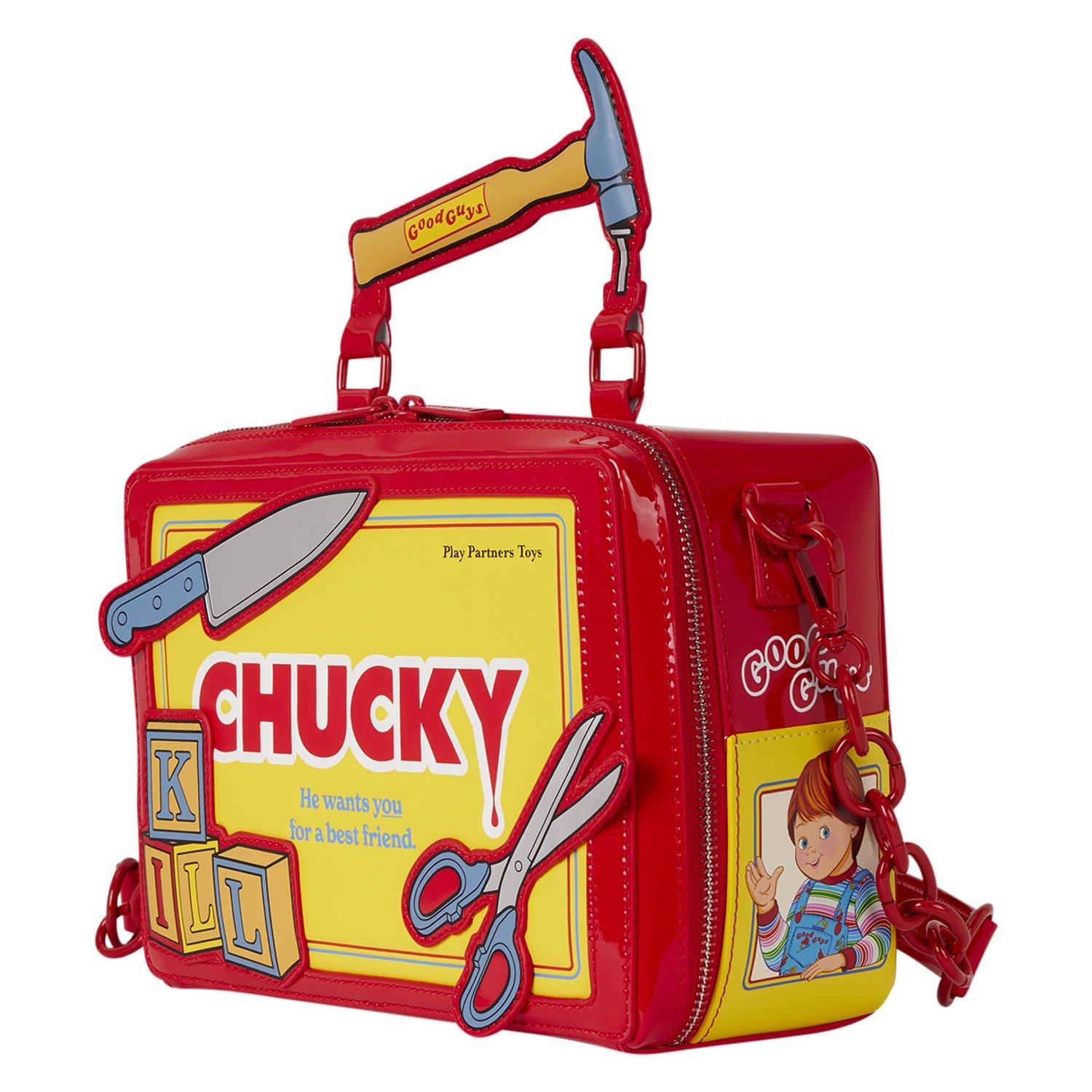 Loungefly Child's Play Chucky Good Guys Tool Chest Figural Crossbody Bag