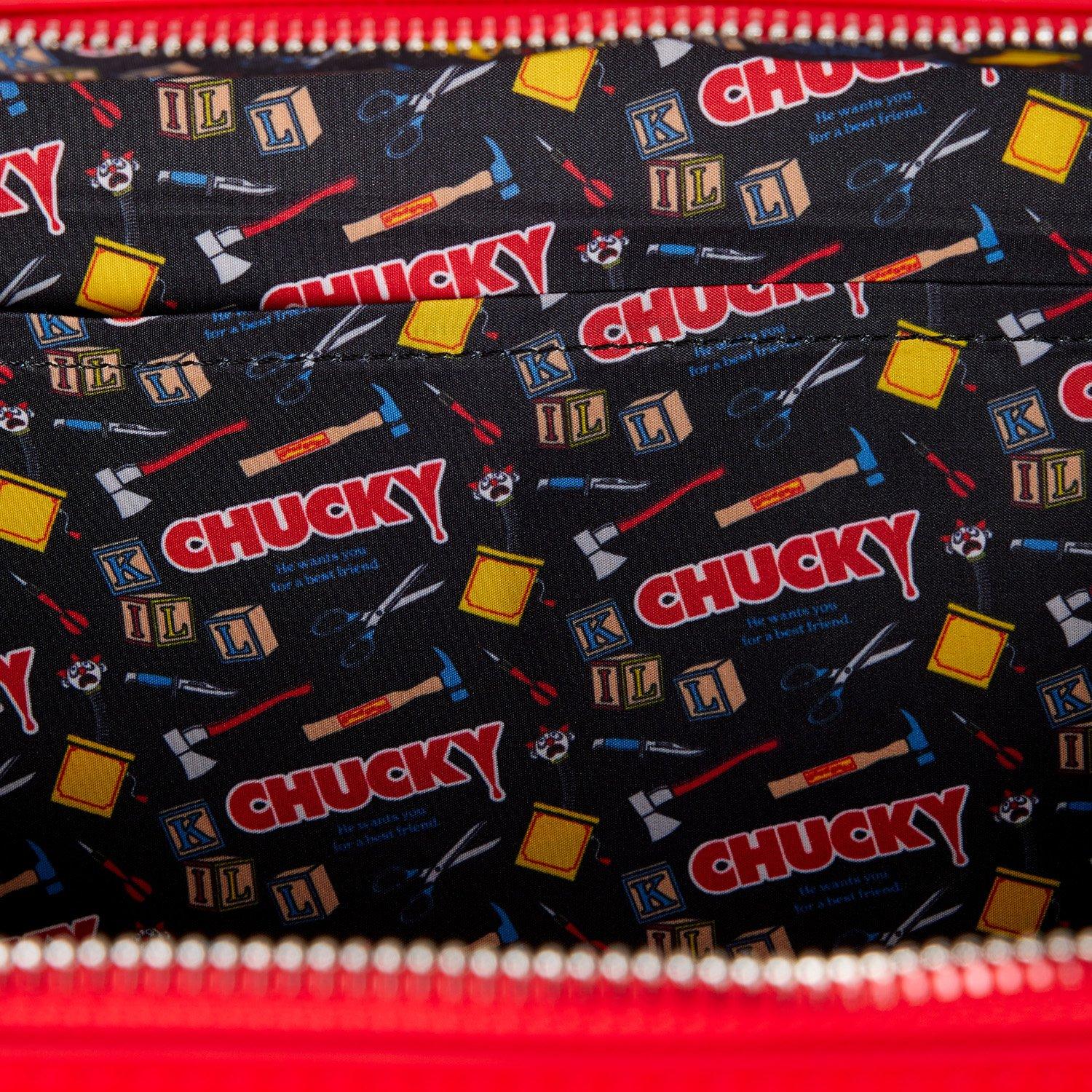 Loungefly Child's Play Chucky Good Guys Tool Chest Figural Crossbody Bag