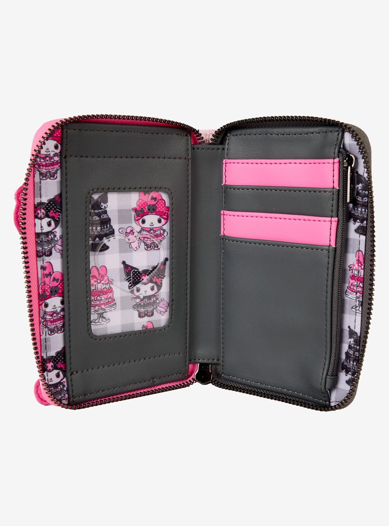 Loungefly Sanrio My Melody & Kuromoi Striped Small Zip Wallet, , alternate
