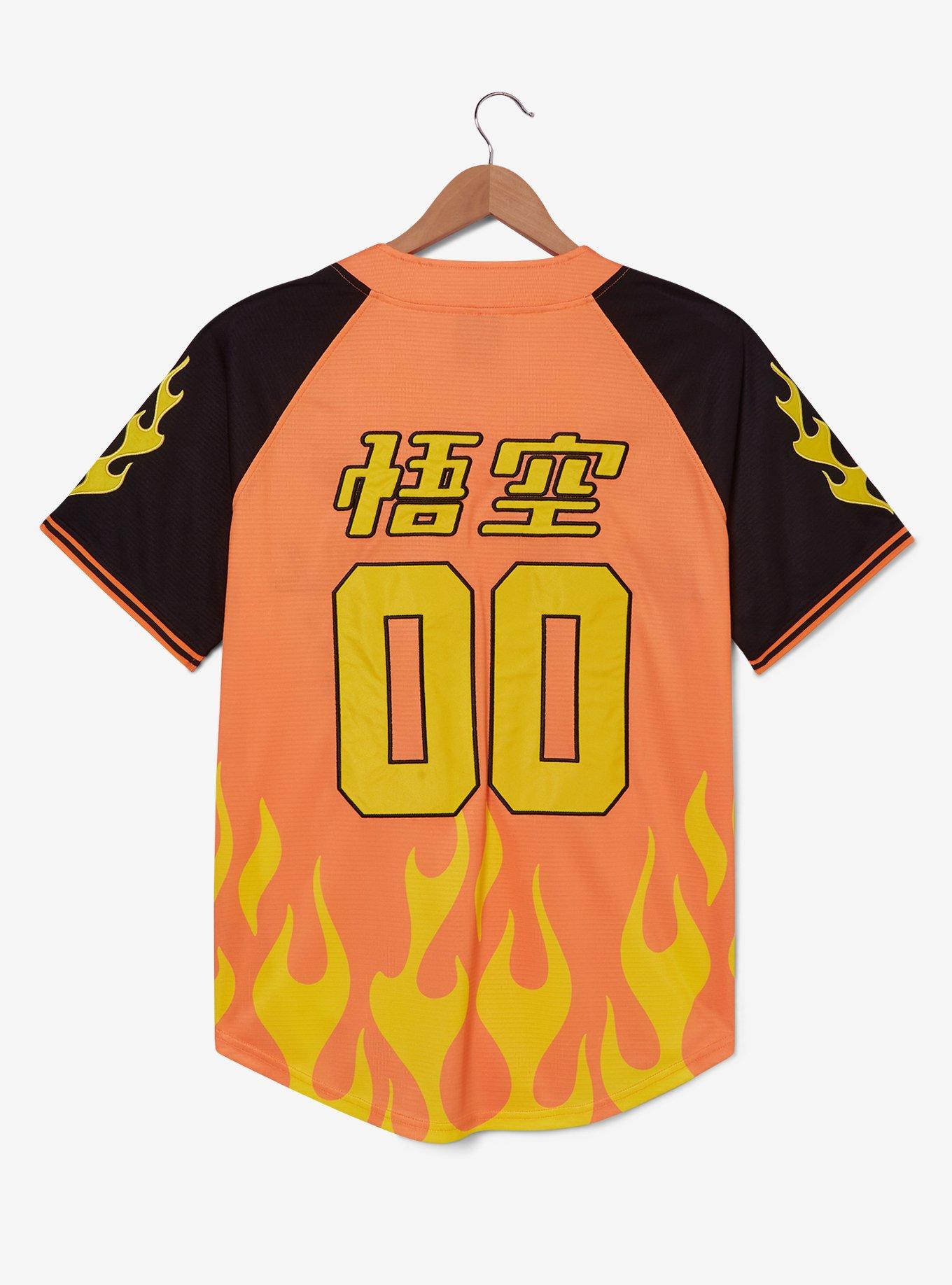 Dragon Ball Z Flame Baseball Jersey - BoxLunch Exclusive, , hi-res