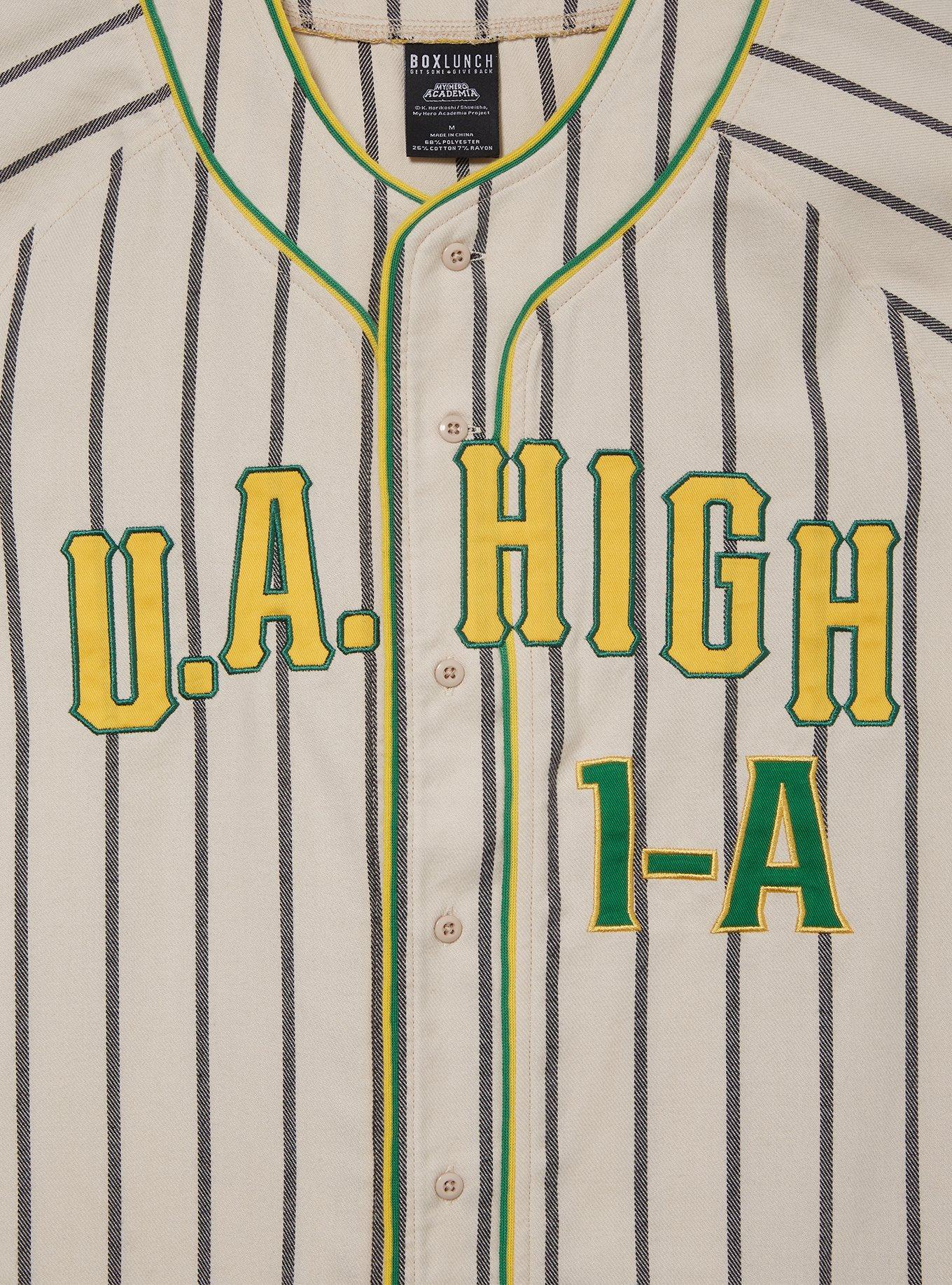 My Hero Academia U.A. High Striped Baseball Jersey - BoxLunch Exclusive, GREY, alternate