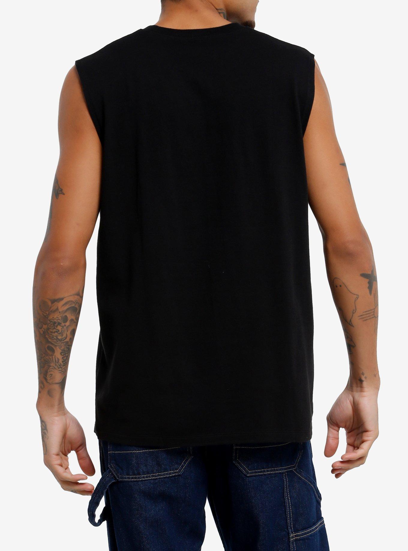 The Lord Of The Rings Sauron Helmet Muscle Tank Top, CHARCOAL, alternate