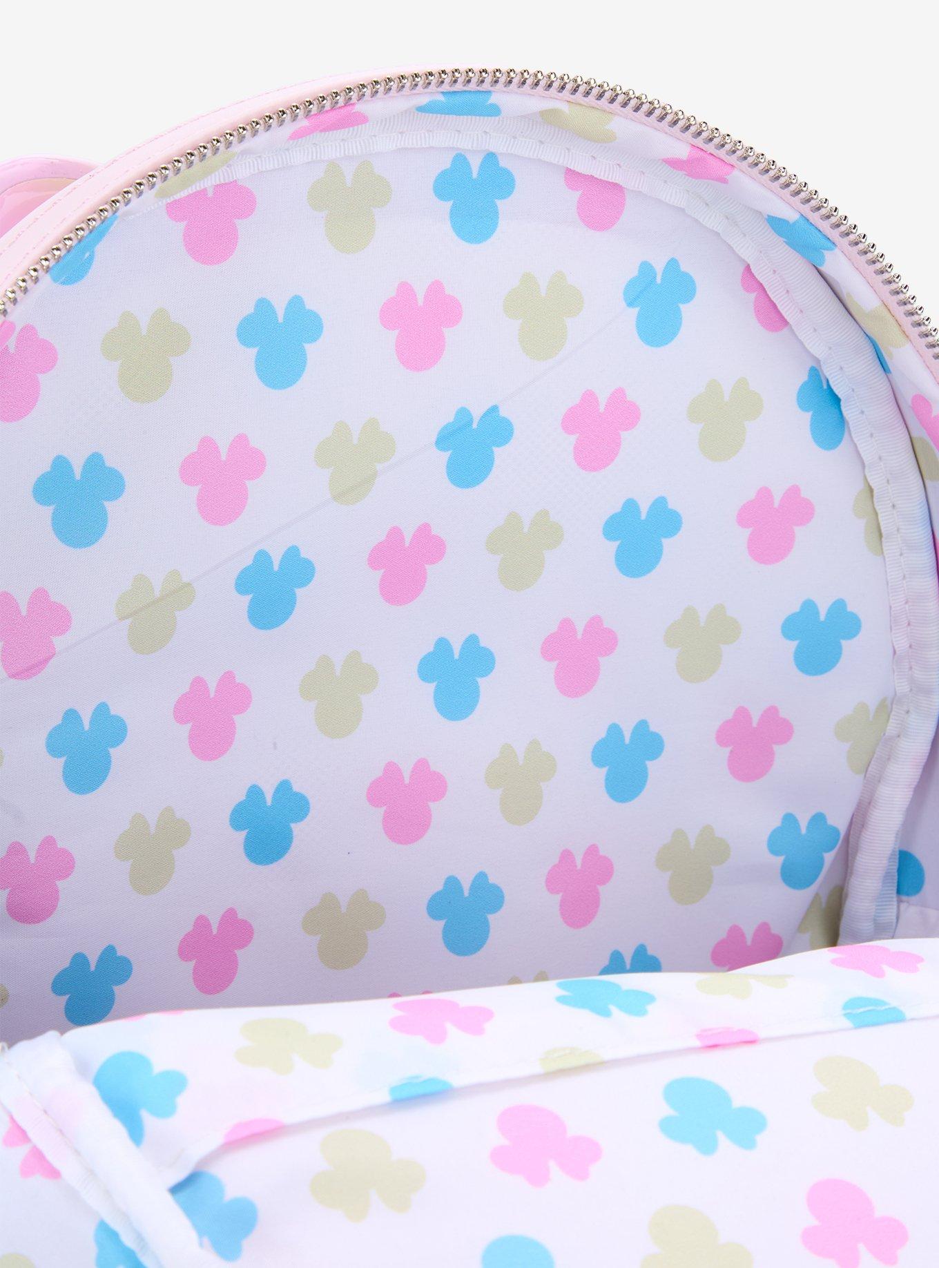 Loungefly Disney Minnie Mouse Pastel Sculpted Mini Backpack, , alternate
