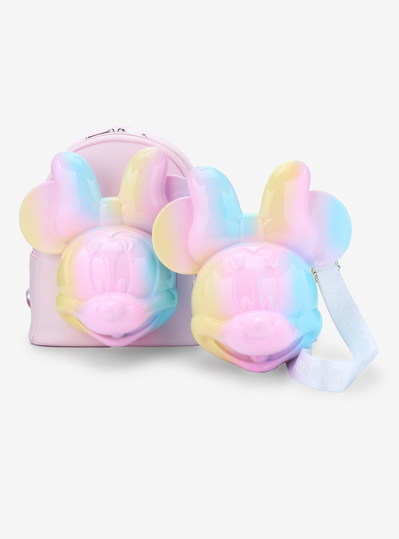 Loungefly Disney Minnie Mouse Pastel Sculpted Crossbody Bag, , alternate