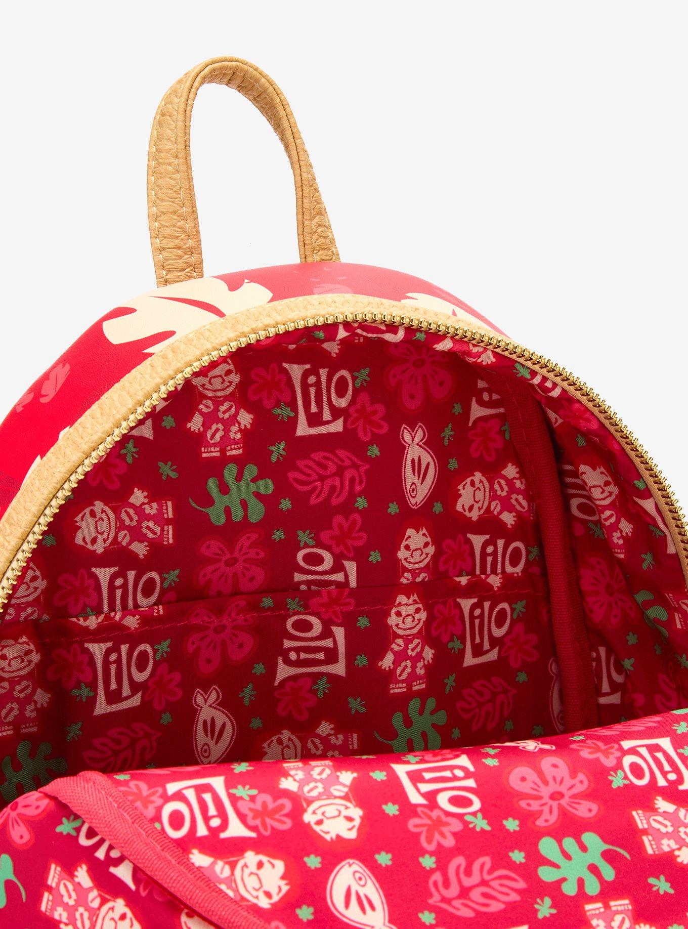 Loungefly Disney Lilo & Stitch Lilo Charm Chain Mini Backpack, , alternate
