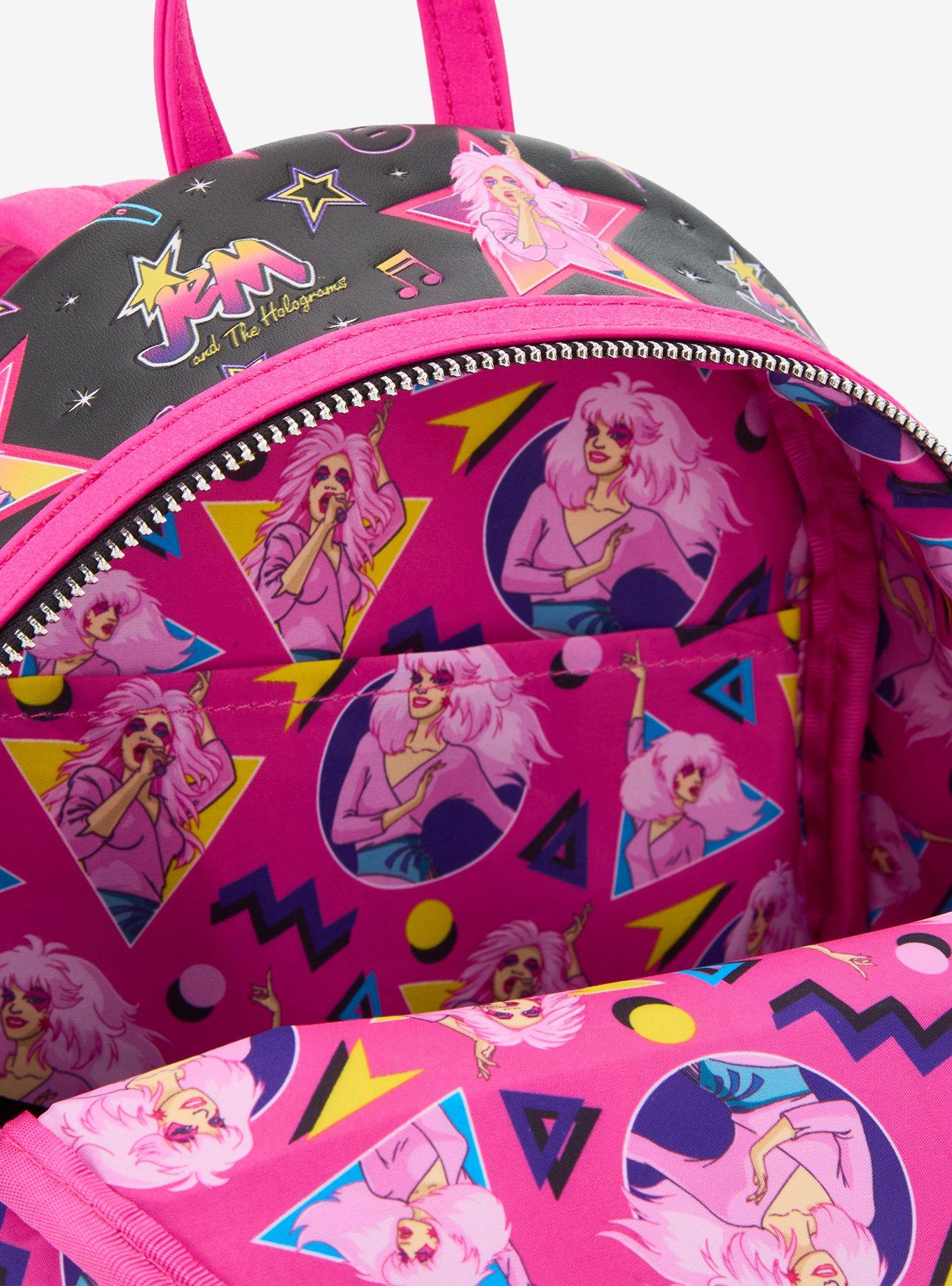 Loungefly Jem And The Holograms Stars Mini Backpack, , alternate