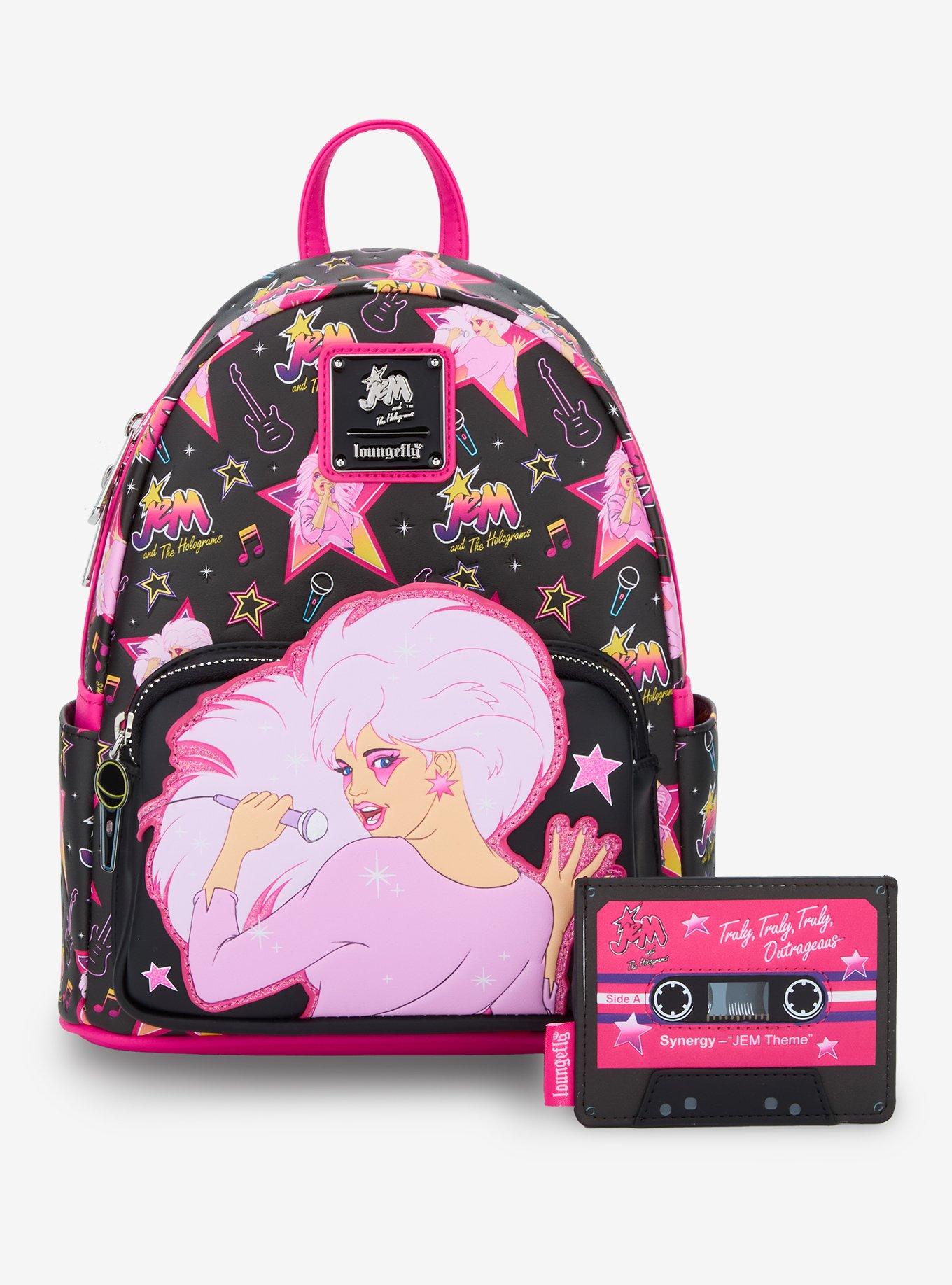 Loungefly Jem And The Holograms Stars Mini Backpack, , alternate