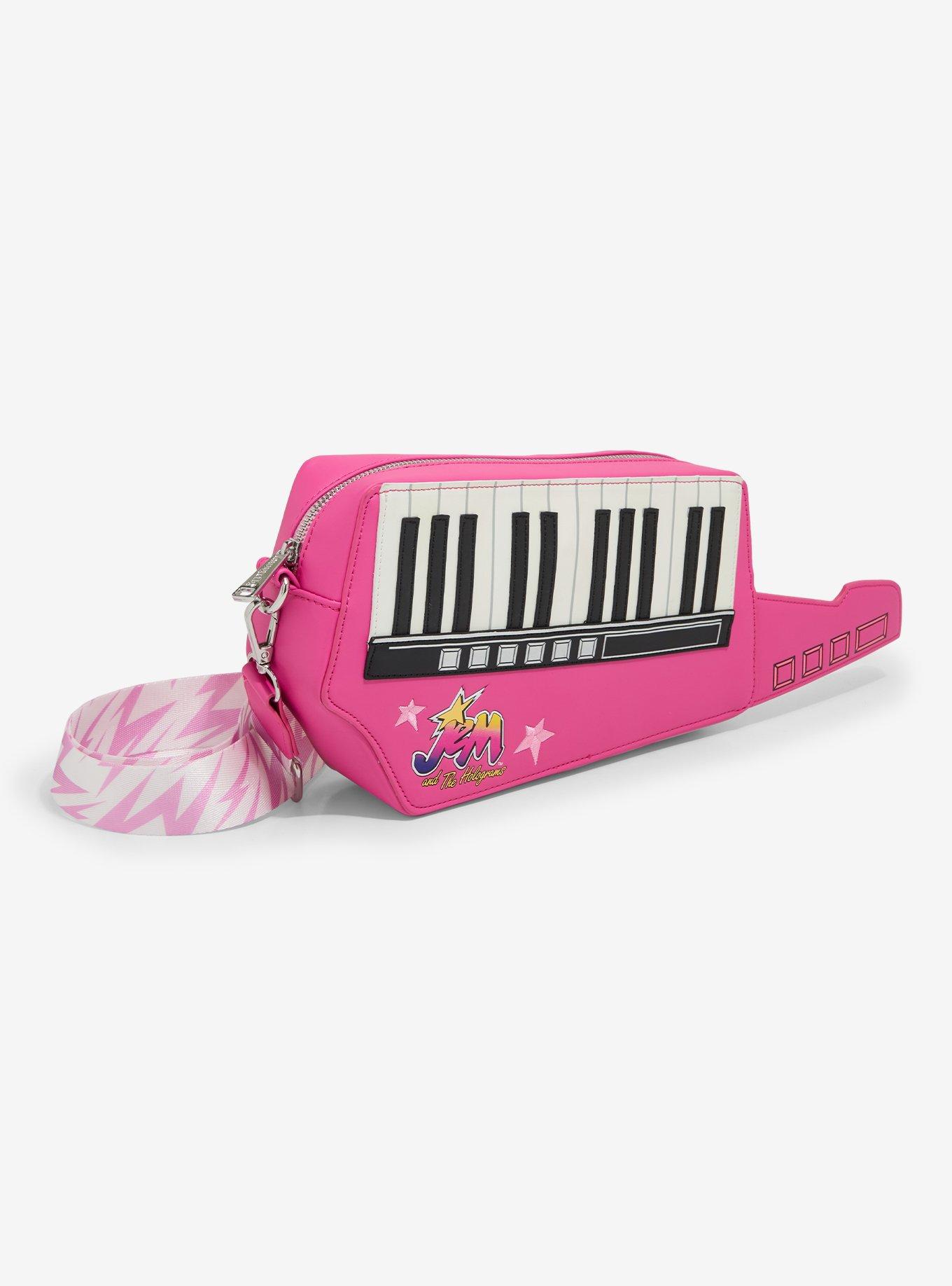 Loungefly Jem And The Holograms Keytar Figural Crossbody Bag, , hi-res
