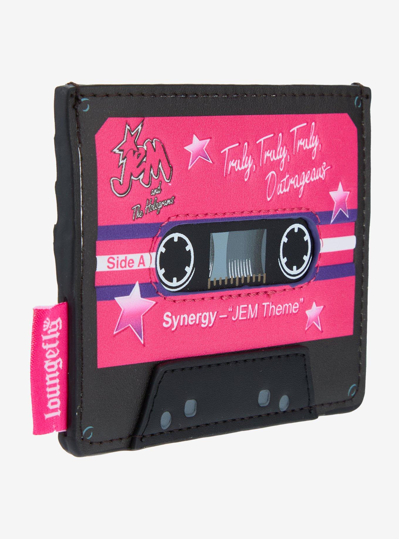 Loungefly Jem And The Holograms Cassette Cardholder, , hi-res