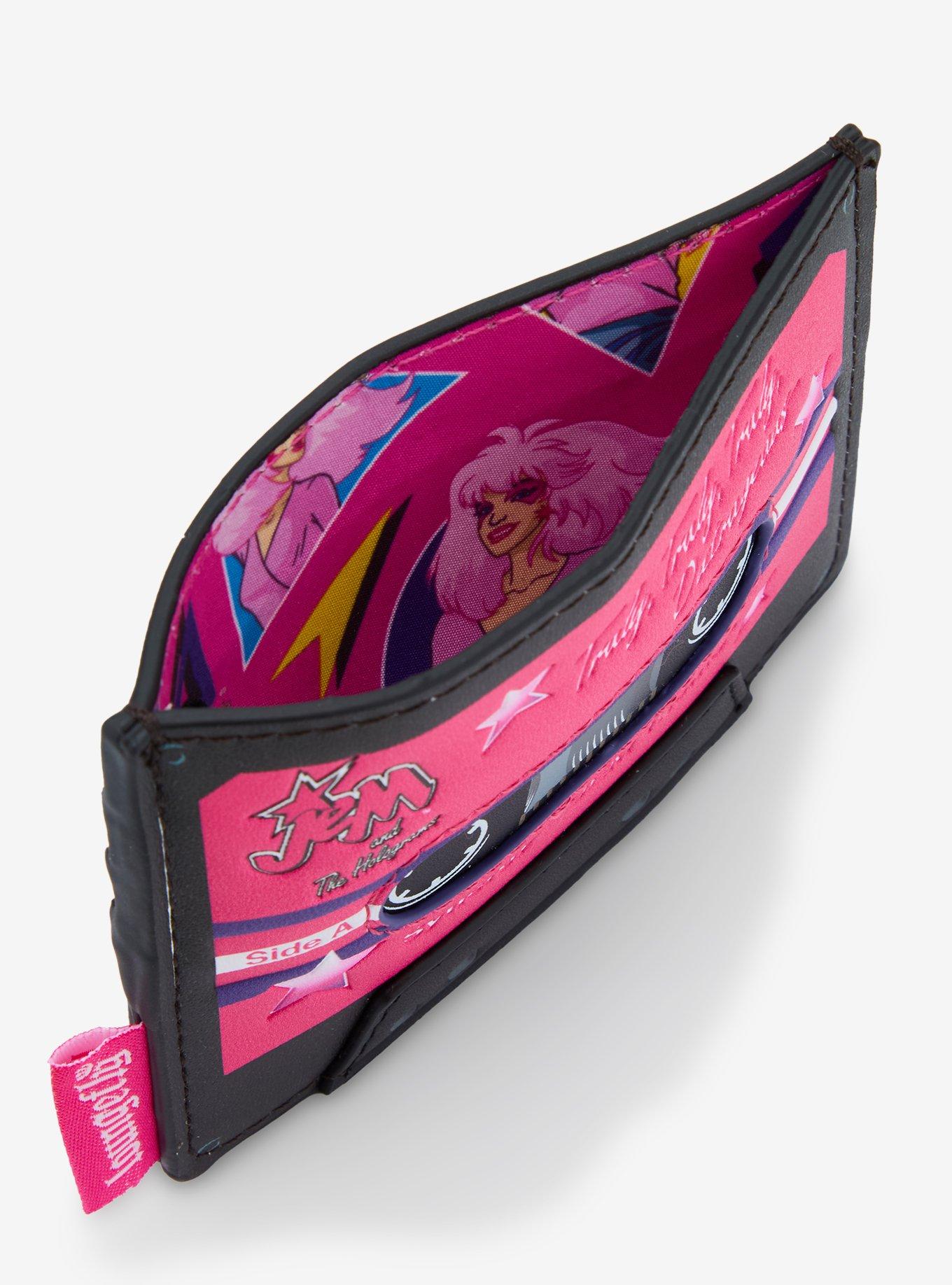 Loungefly Jem And The Holograms Cassette Cardholder, , alternate