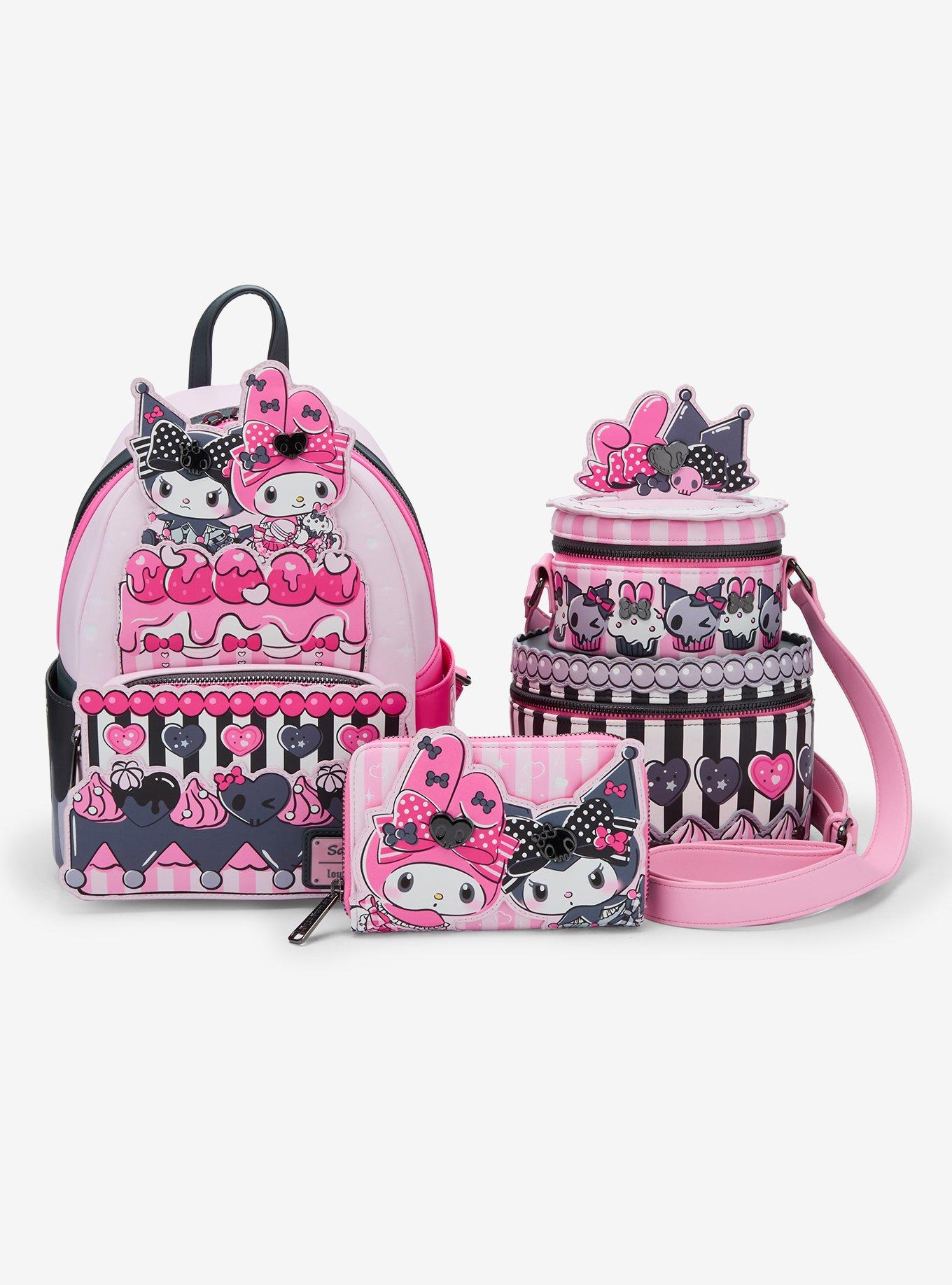Loungefly My Melody & Kuromi Cake Mini Zipper Wallet, , alternate