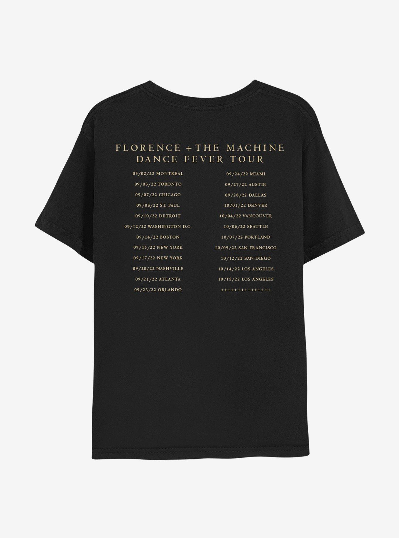 Florence And The Machine Dance Fever Tour T-Shirt, BLACK, alternate - view 2