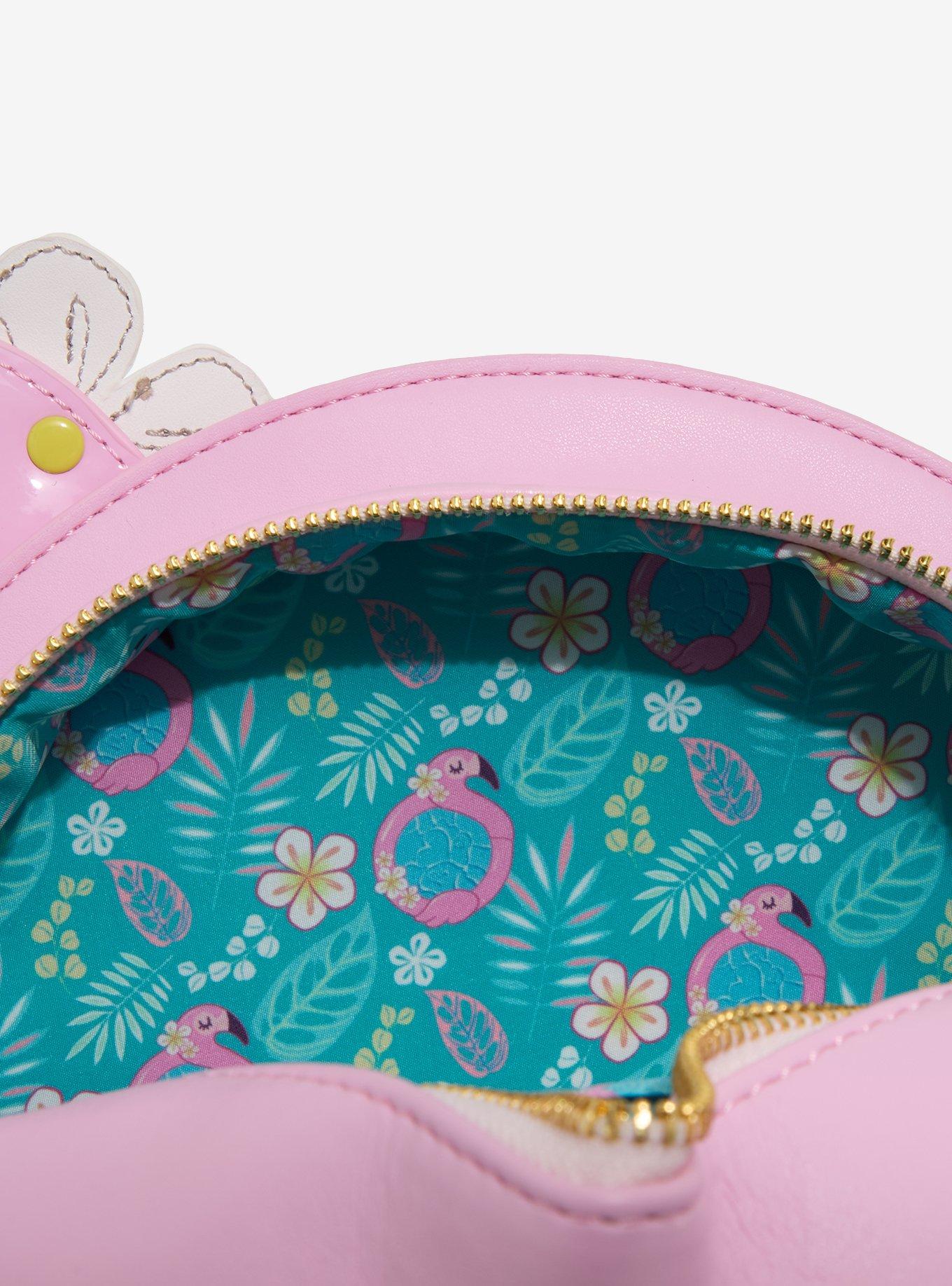 Loungefly Inflatable Flamingo Floatie Crossbody Bag, , alternate