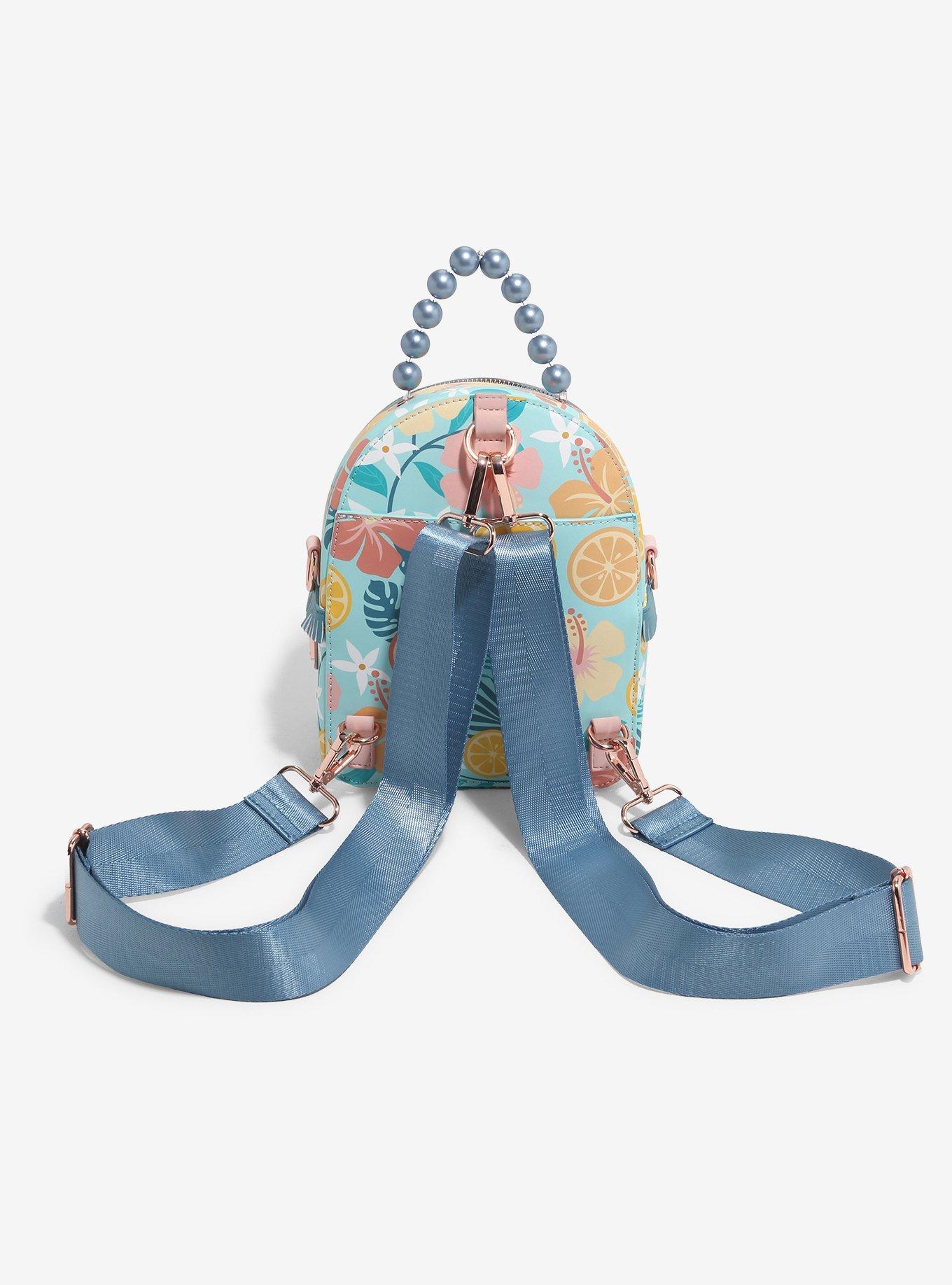 Loungefly Lemon Tropical Floral Convertible Mini Backpack, , hi-res