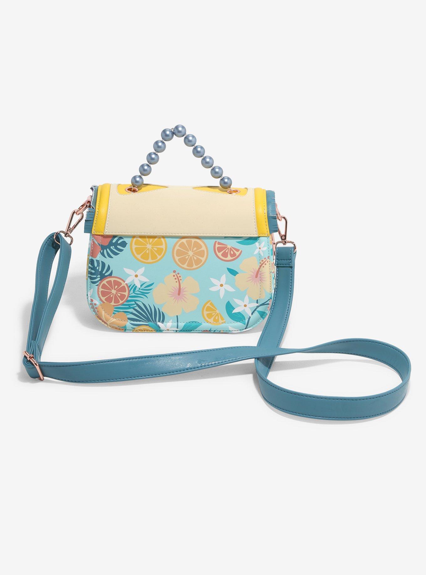Loungefly Lemon Tropical Floral Crossbody Bag, , hi-res