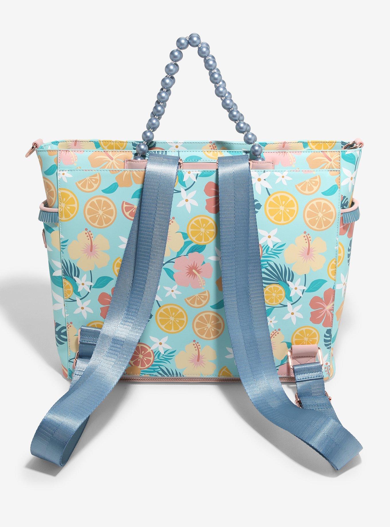 Loungefly Lemon Tropical Floral Convertible Tote Bag, , hi-res