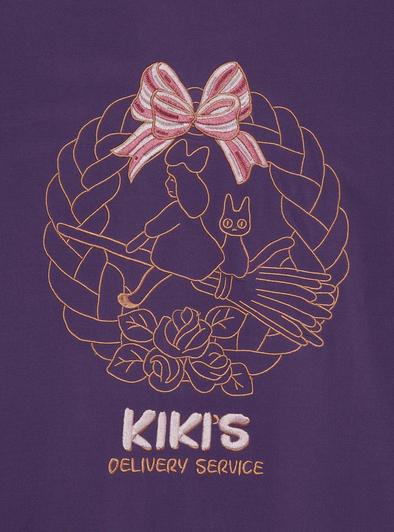 Studio Ghibli&reg; Kiki's Delivery Service Women's Cropped Diner Shirt, PURPLE, alternate