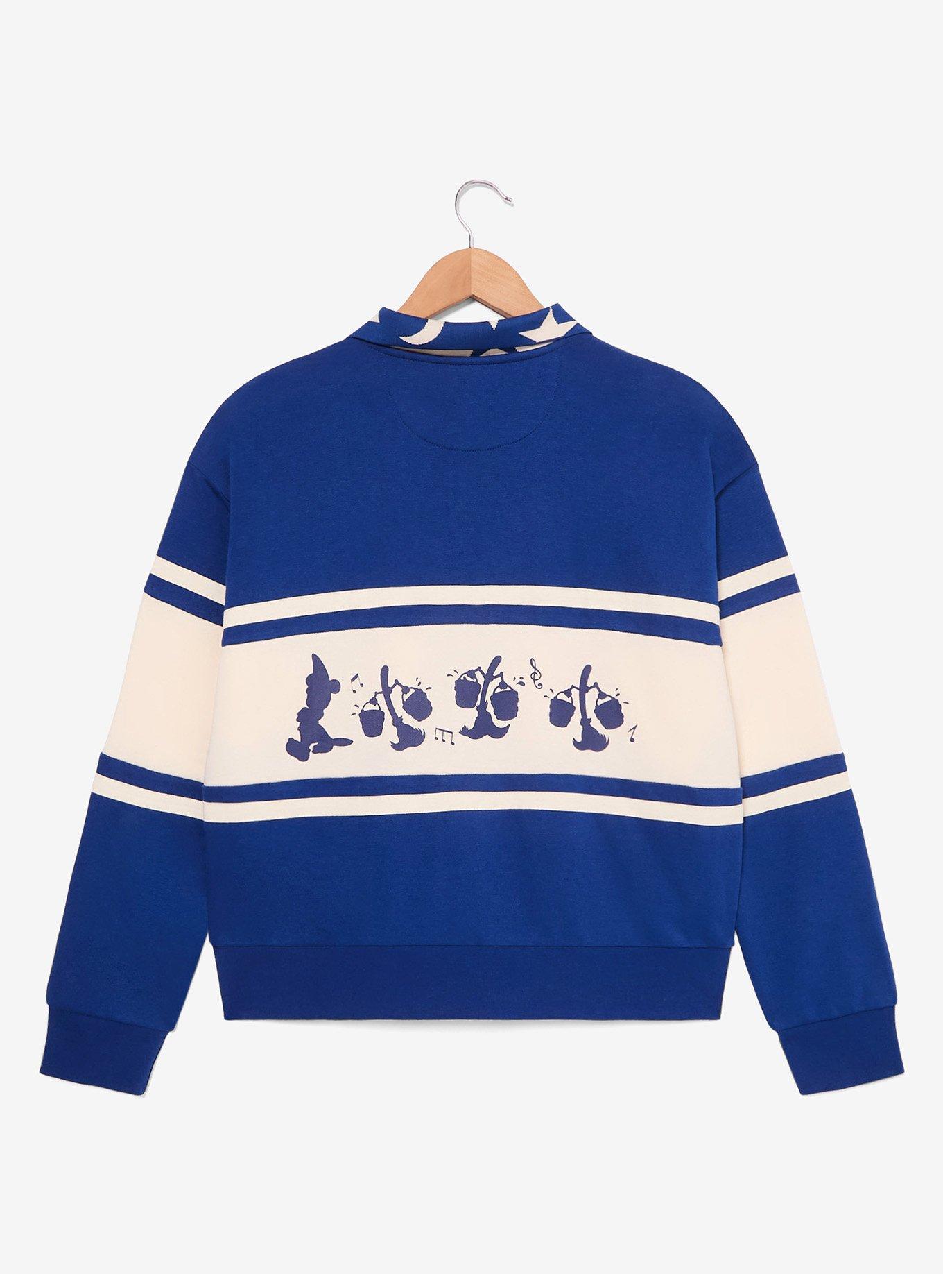Disney Fantasia Sorcerer Mickey Women's Quarter Zip Crewneck - BoxLunch Exclusive