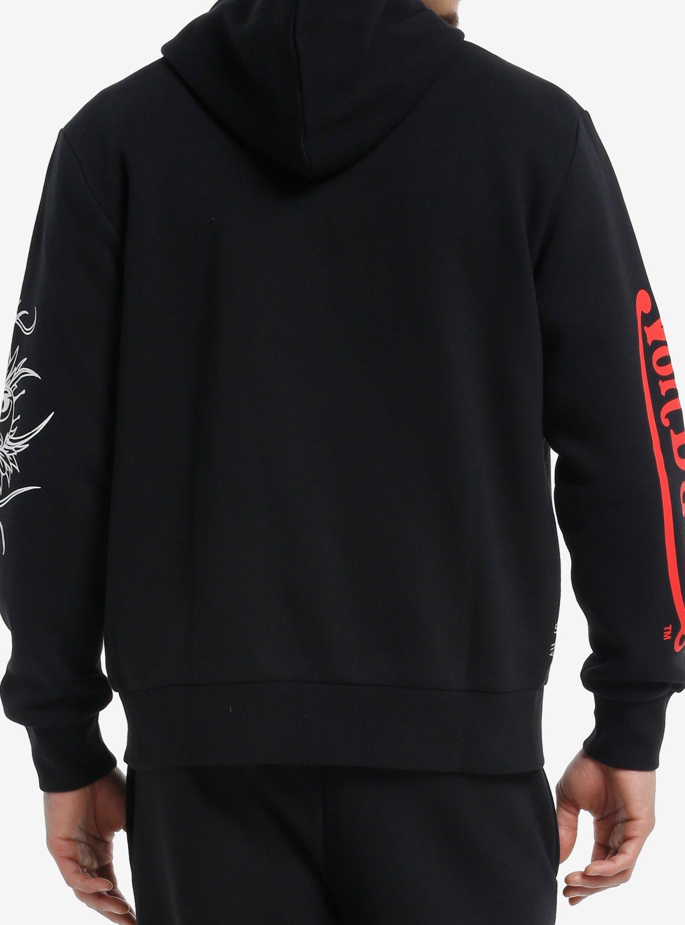 Von Dutch Winged Eyeball Logo Hoodie, RED, alternate