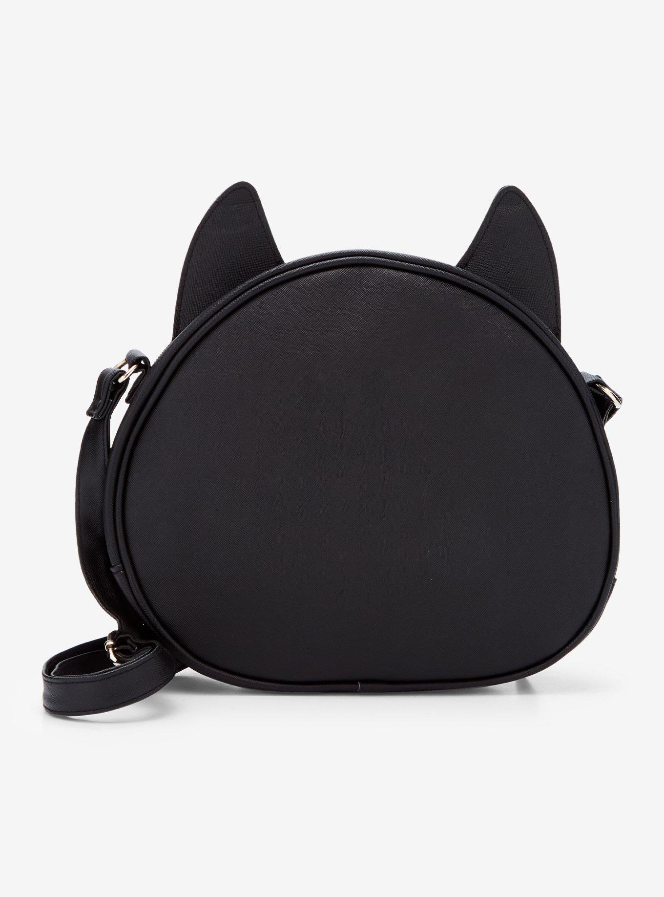 Celestial Black Cat Pin Collector Crossbody Bag, , alternate
