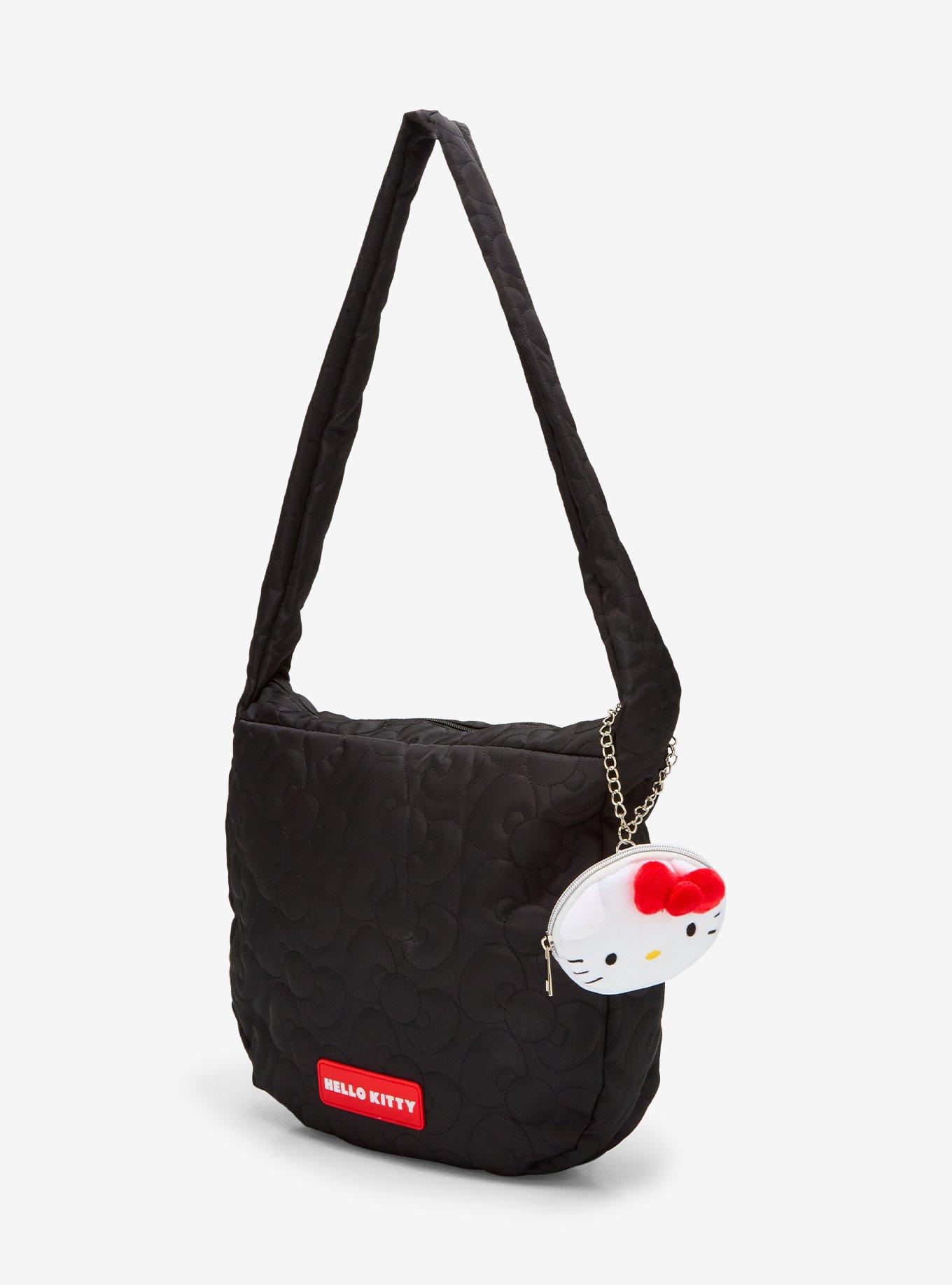 Hello Kitty Puffer Shoulder Bag With Coin Purse, , hi-res