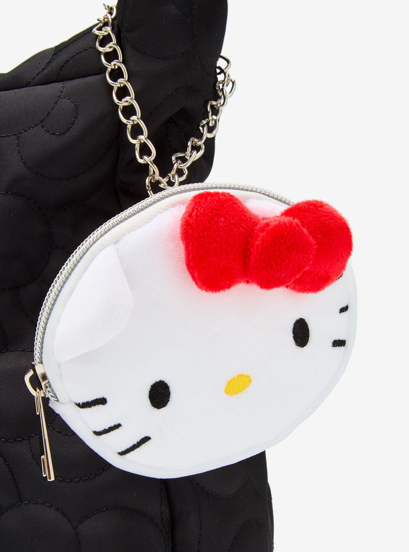 Hello Kitty Puffer Shoulder Bag With Coin Purse, , alternate