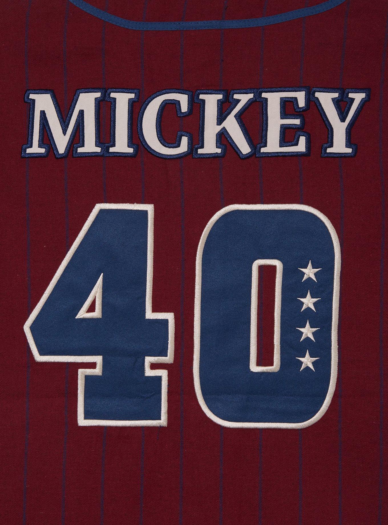 Disney Fantasia Striped Baseball Jersey &mdash; BoxLunch Exclusive, DARK RED, alternate