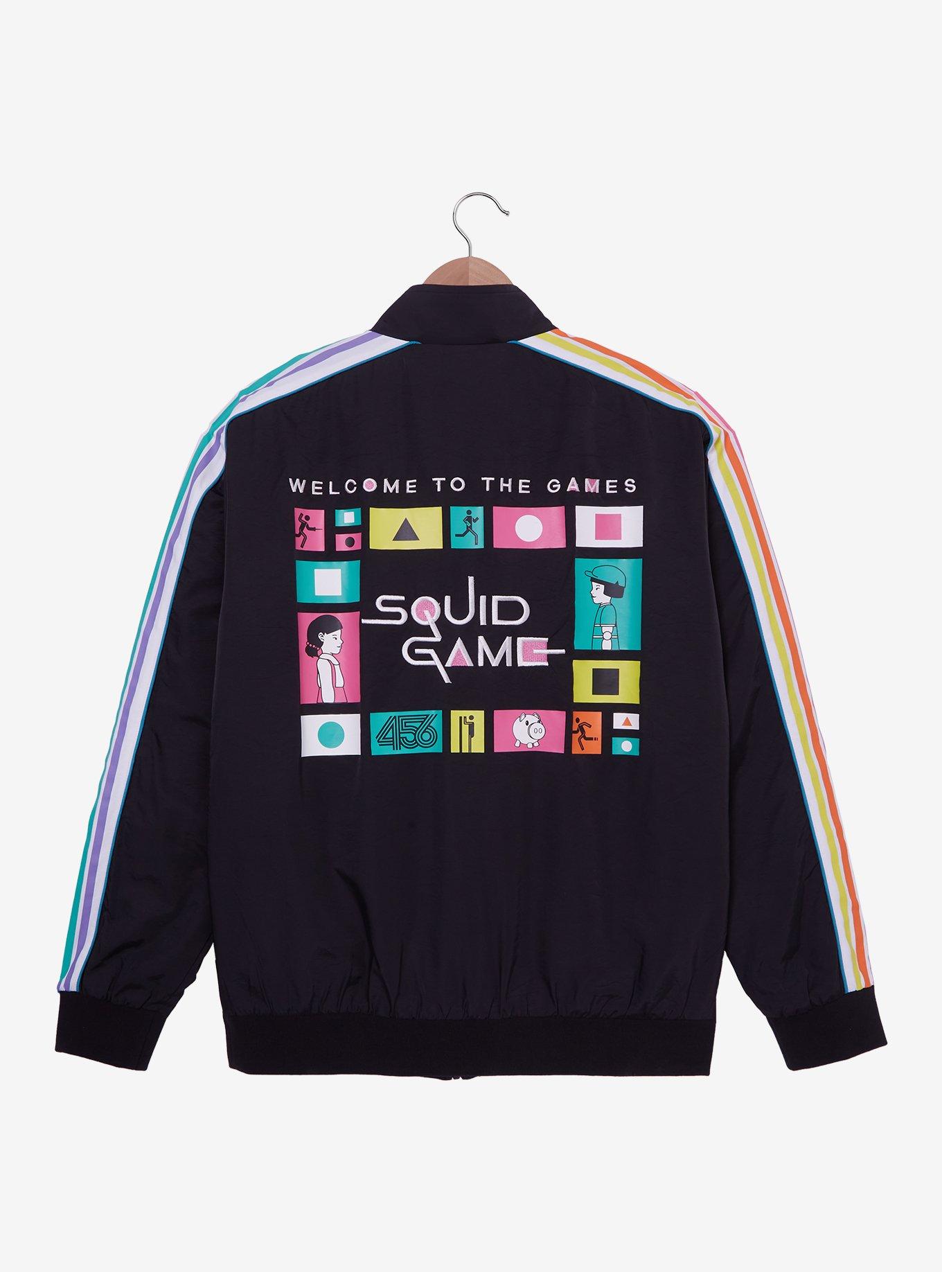 Squid Game Rainbow Icons Windbreaker - BoxLunch Exclusive, , hi-res