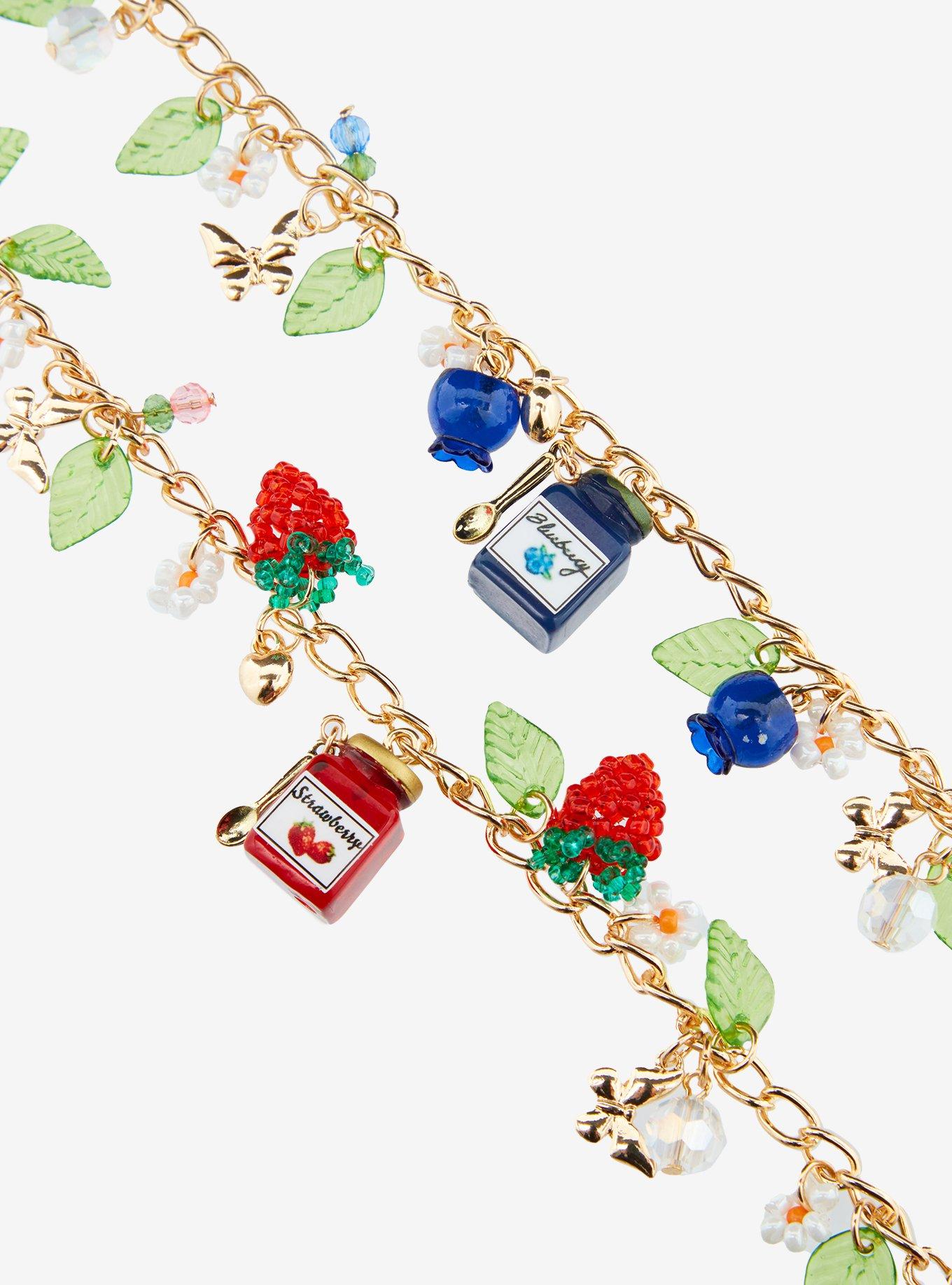 Thorn & Fable Fruit Jam Best Friend Charm Bracelet Set, , alternate