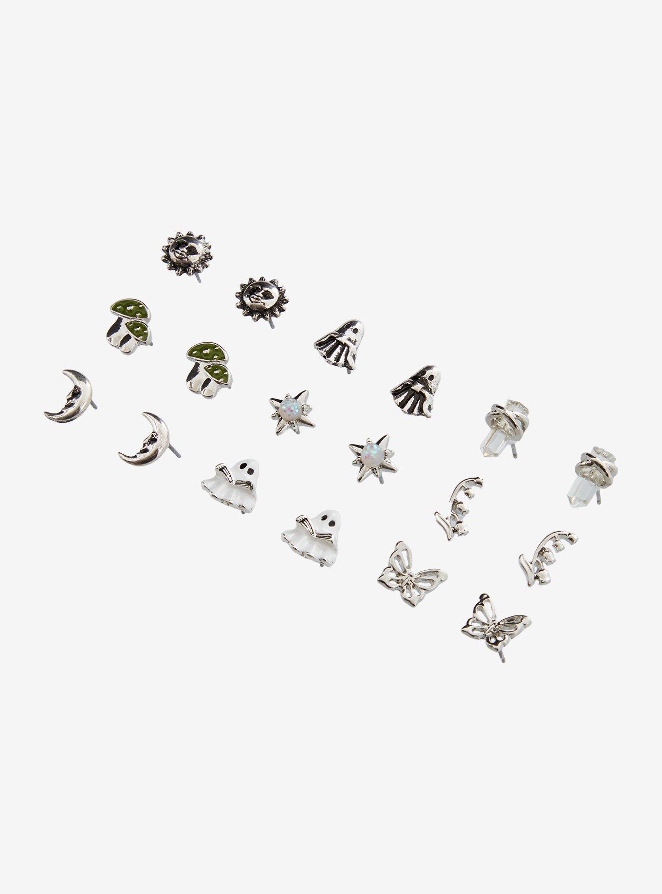 Thorn & Fable Forest Ghost Stud Earring Set, , alternate