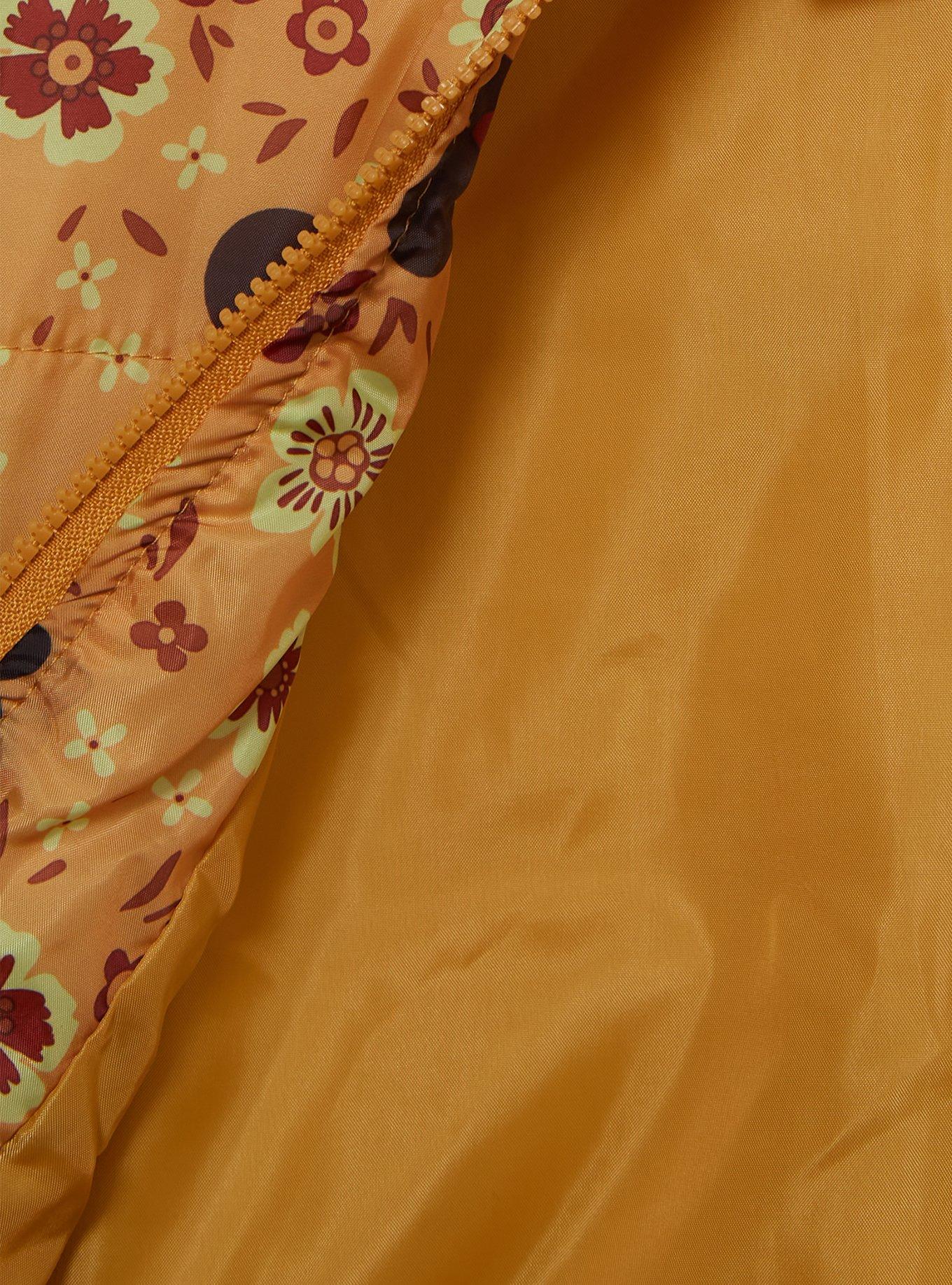 Disney Minnie Mouse Yellow Floral Toddler Puffed Windbreaker, RED, alternate