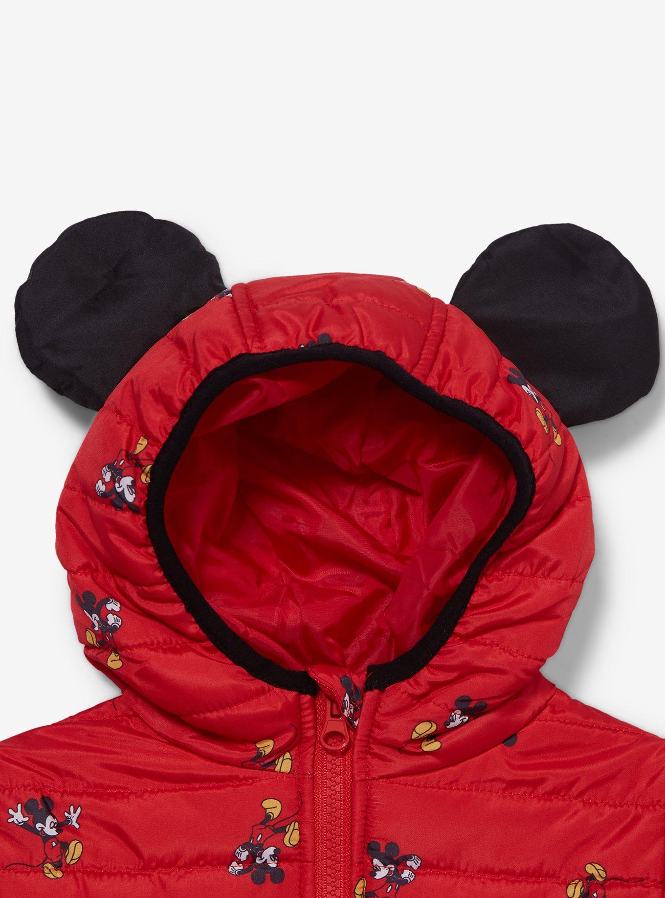 Disney Mickey Mouse 3D Ears Red Toddler Windbreaker, BLACK, alternate