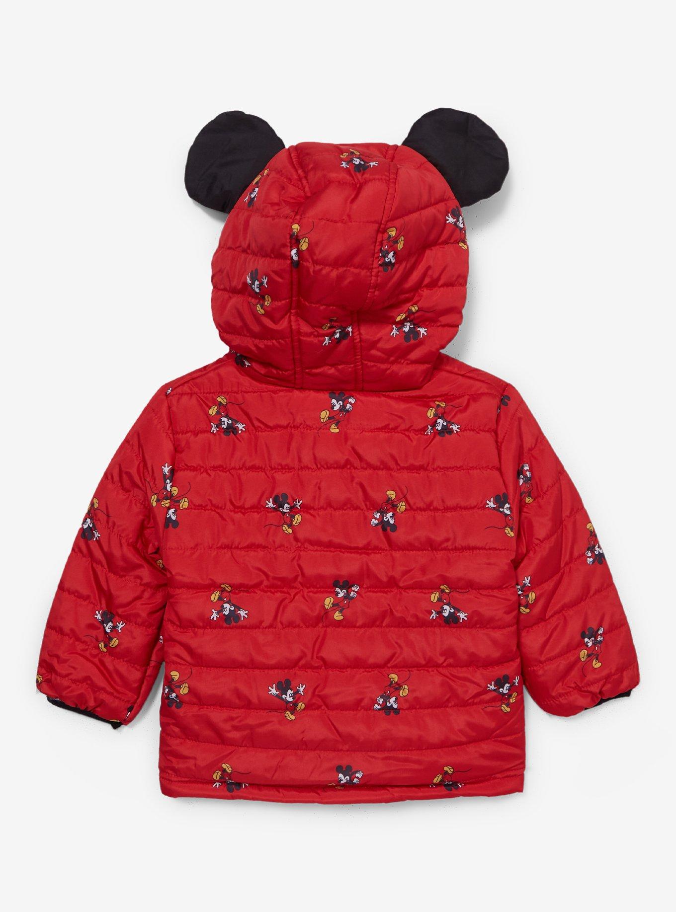 Disney Mickey Mouse 3D Ears Red Toddler Windbreaker, BLACK, alternate