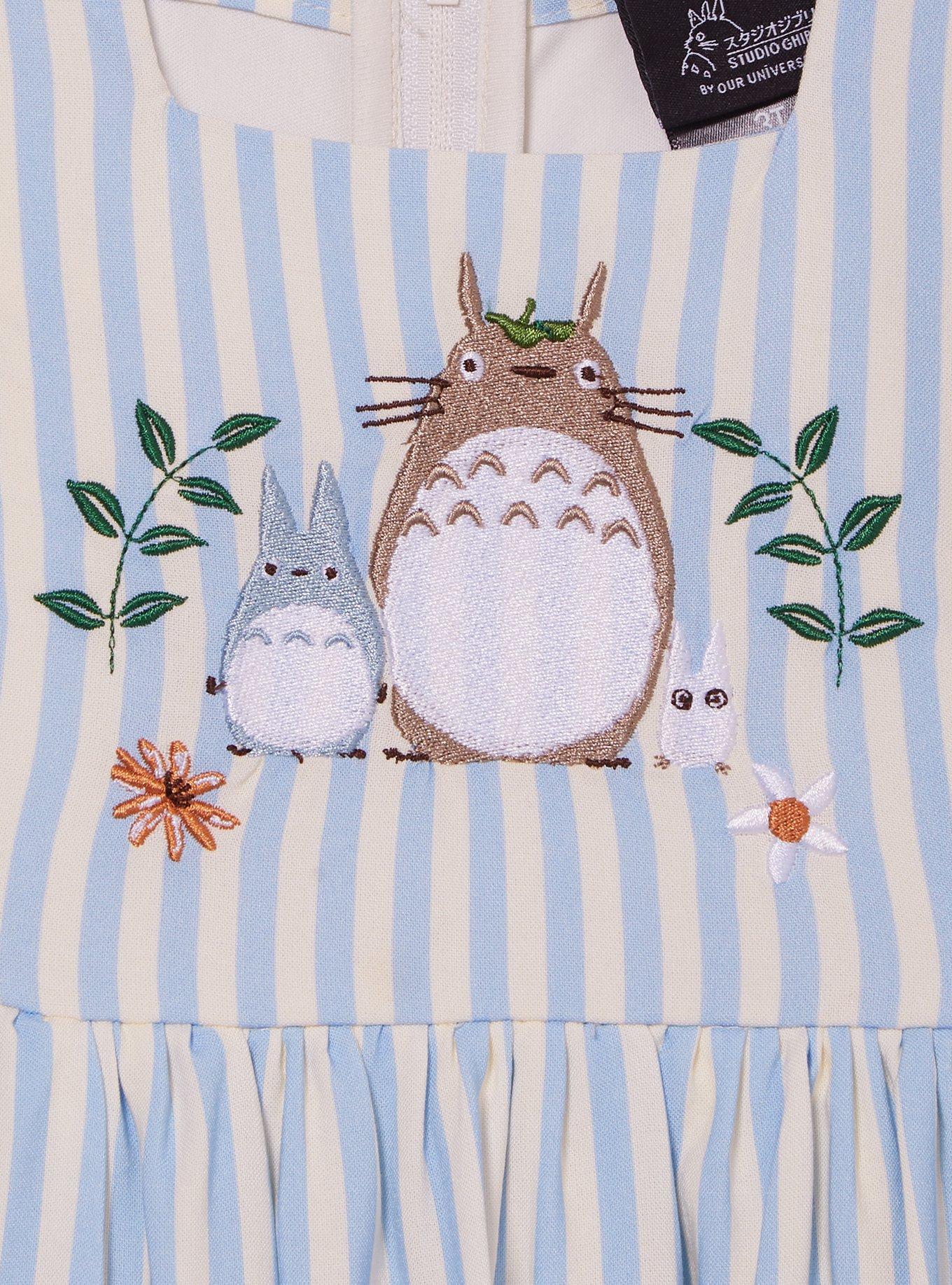 Studio Ghibli&reg; My Neighbor Totoro Summer Embroidered Toddler Dress &mdash; BoxLunch Exclusive, BLUE, alternate