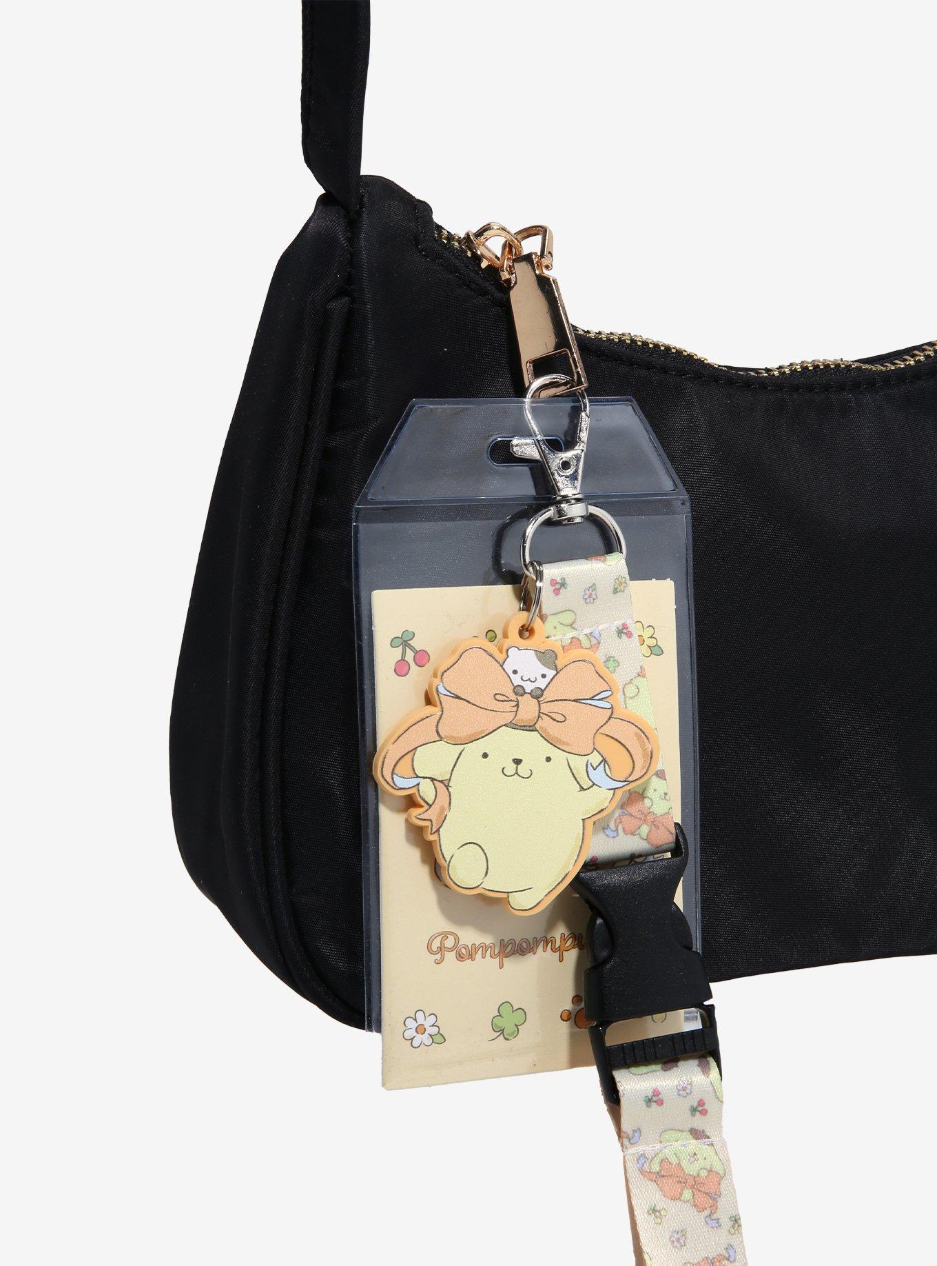 Sanrio Pompompurin Bow Allover Print Lanyard - BoxLunch Exclusive, , alternate
