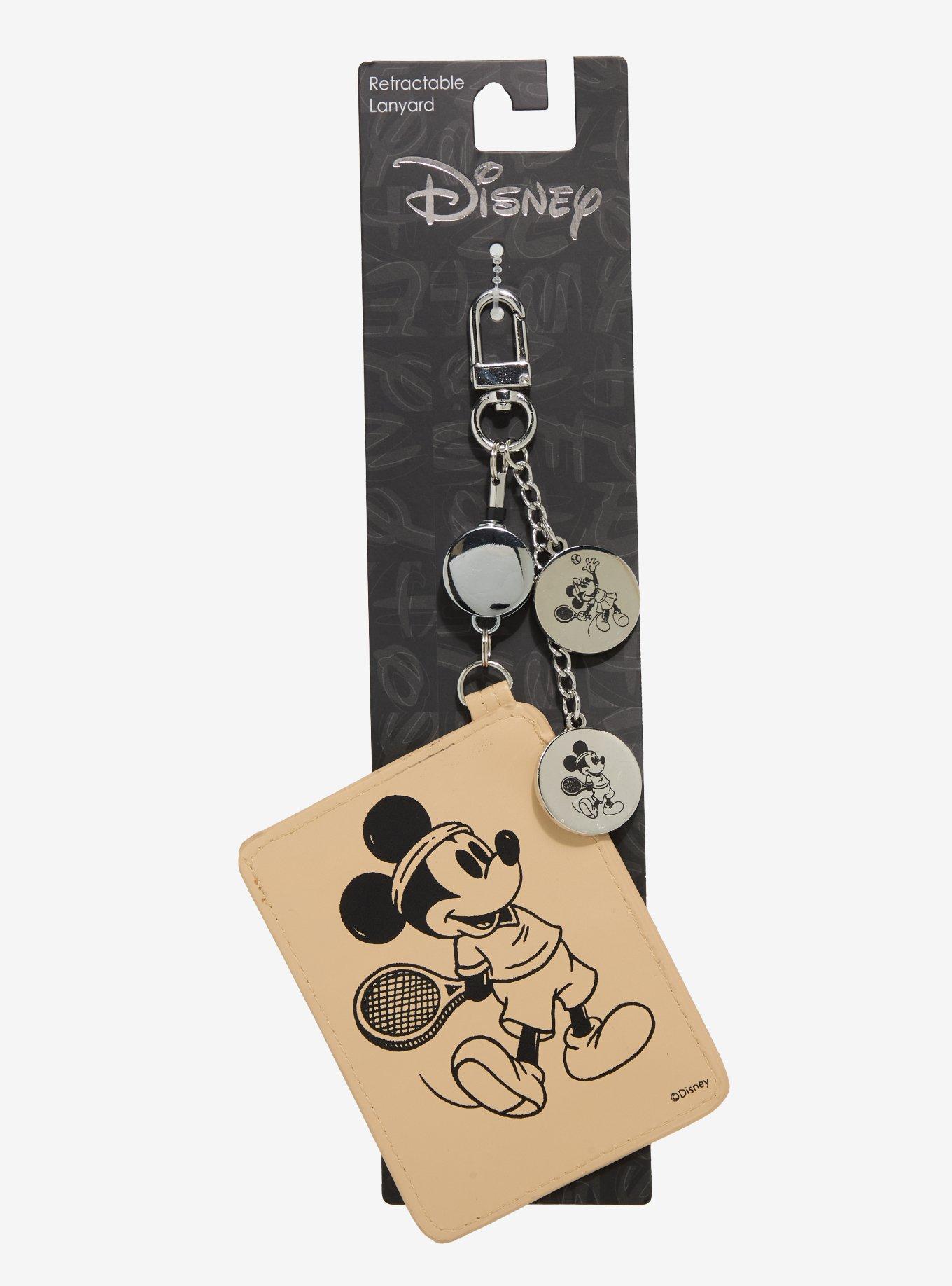 Disney Mickey Mouse Tennis Retractable Lanyard Keychain - BoxLunch Exclusive, , alternate